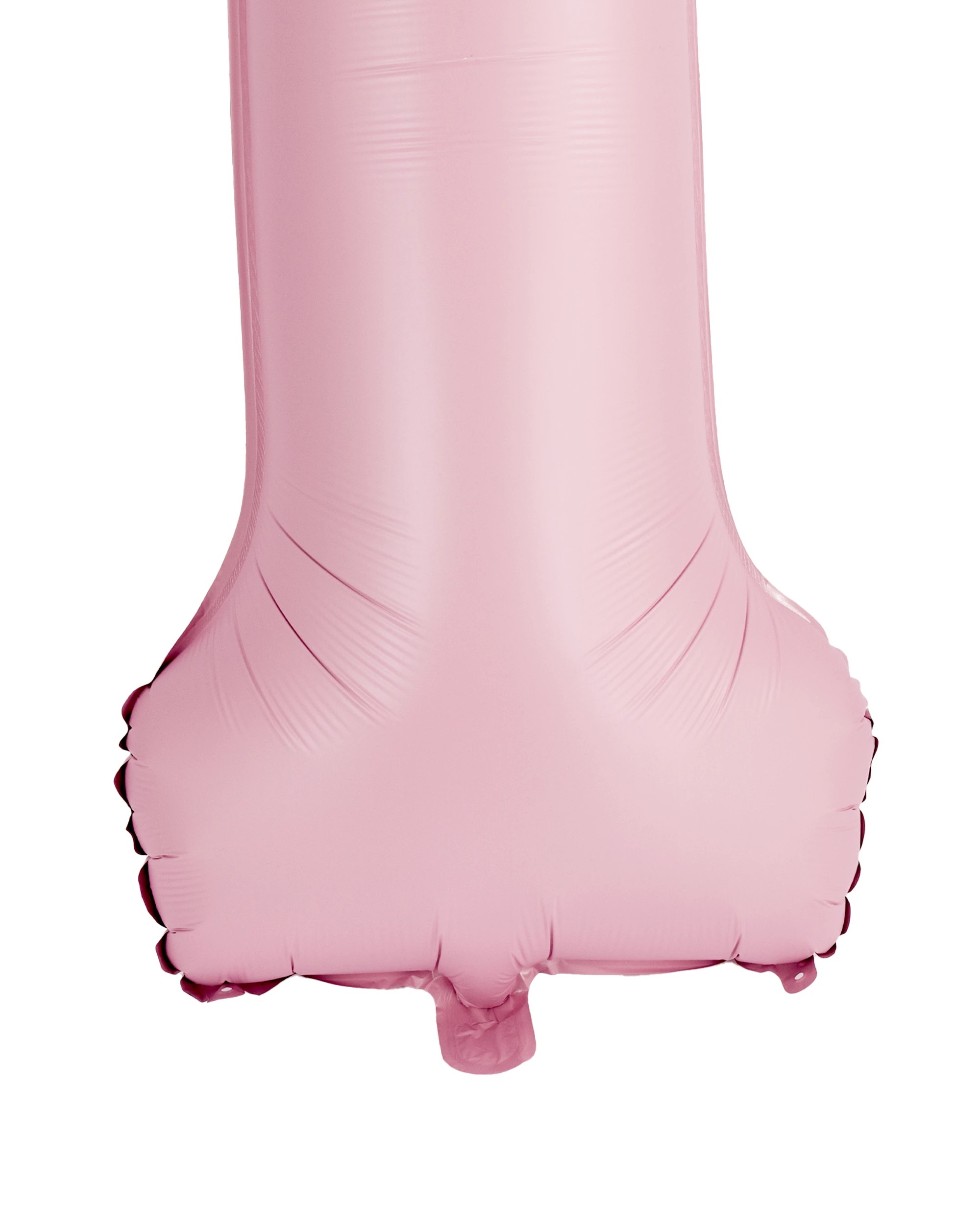 3 Giant Matte Pink Number 1 Foil Balloon, 3 of 5