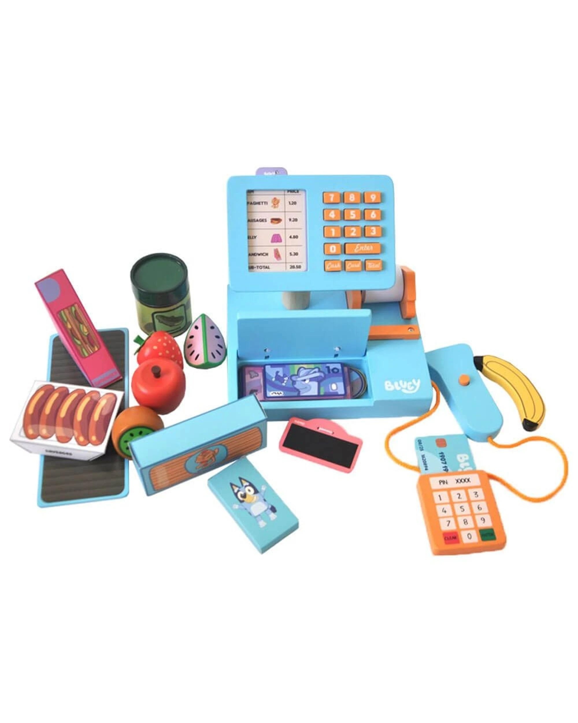 2 Bluey Wooden Cash Register Playset, 2 of 7