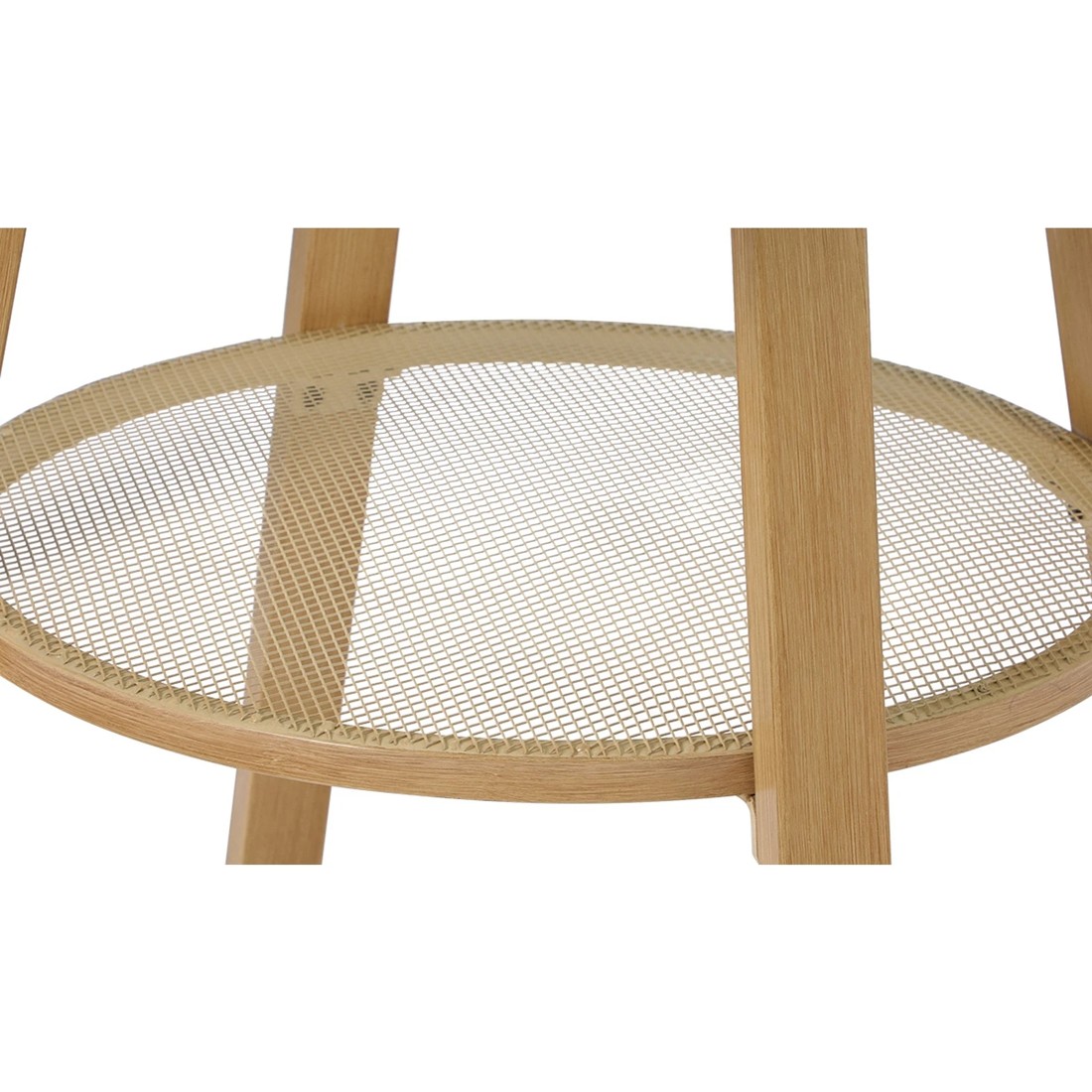 5 Livsip Outdoor Dining Table W/ Storage Shelf Patio Furniture 90cm
 - Brown, 5 of 10