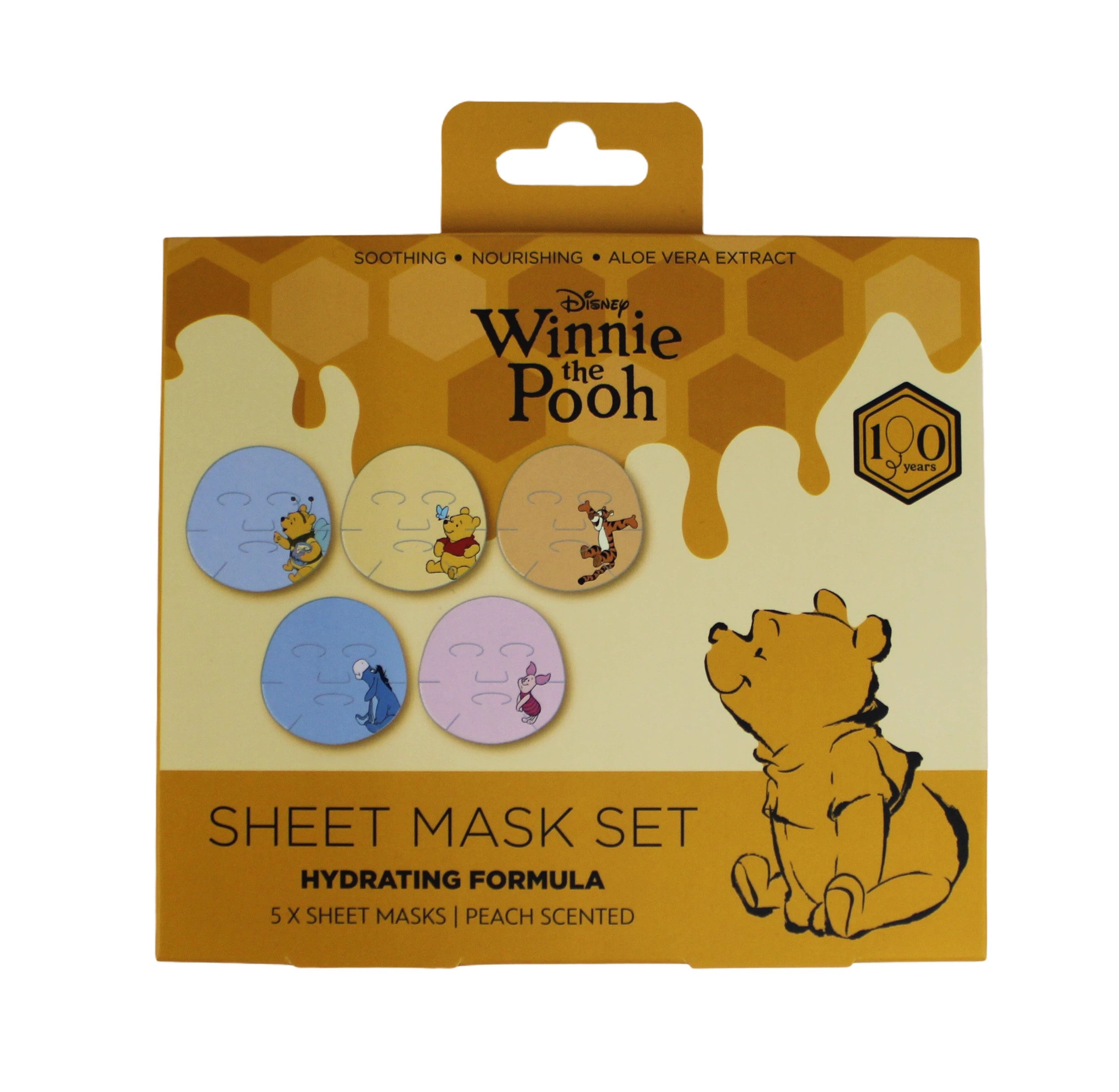 1 Disney Winnie the Pooh 5 Pack Face Sheet Mask Set, 1 of 4