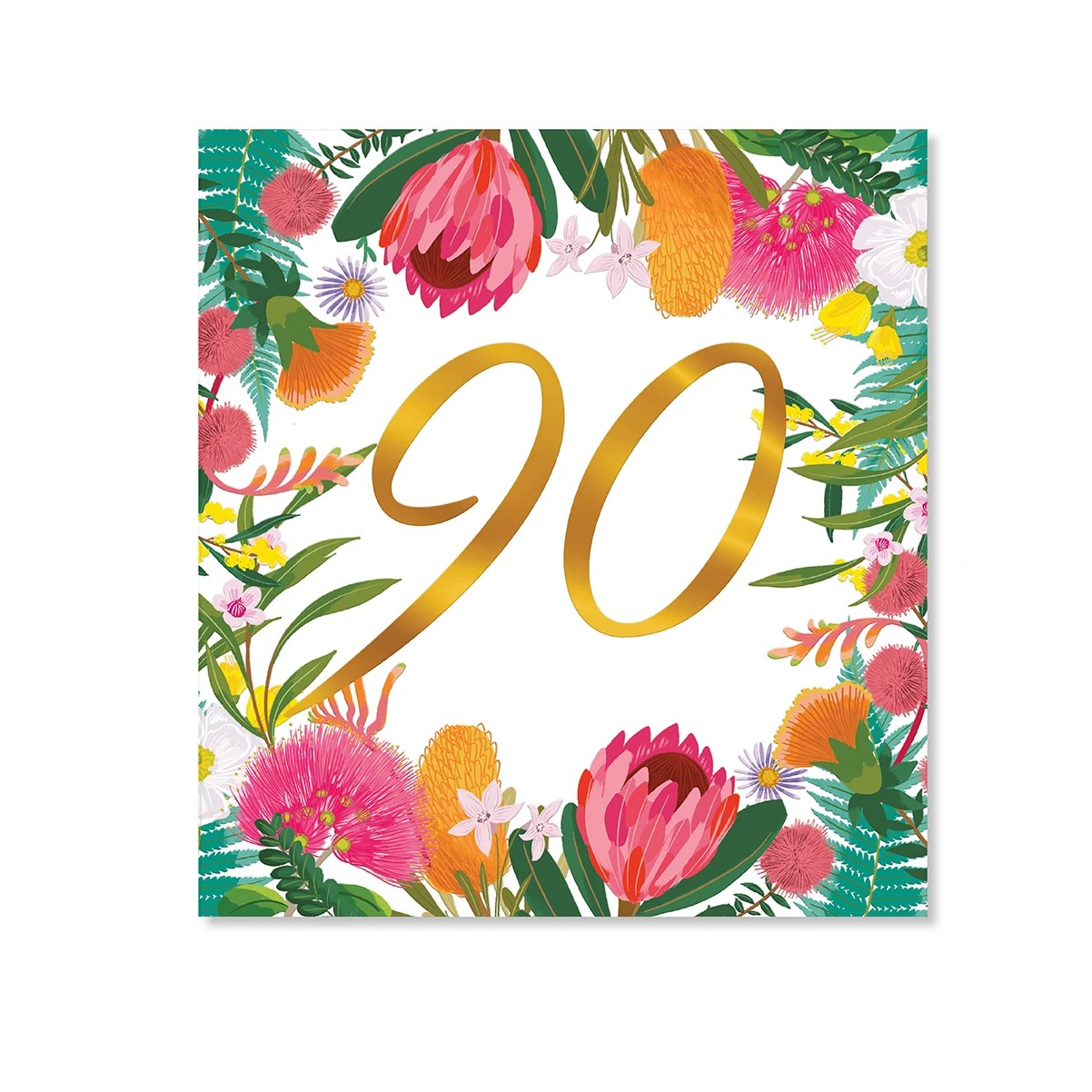 3 Hallmark 90th Birthday Card - Australian Floral, 3 of 3