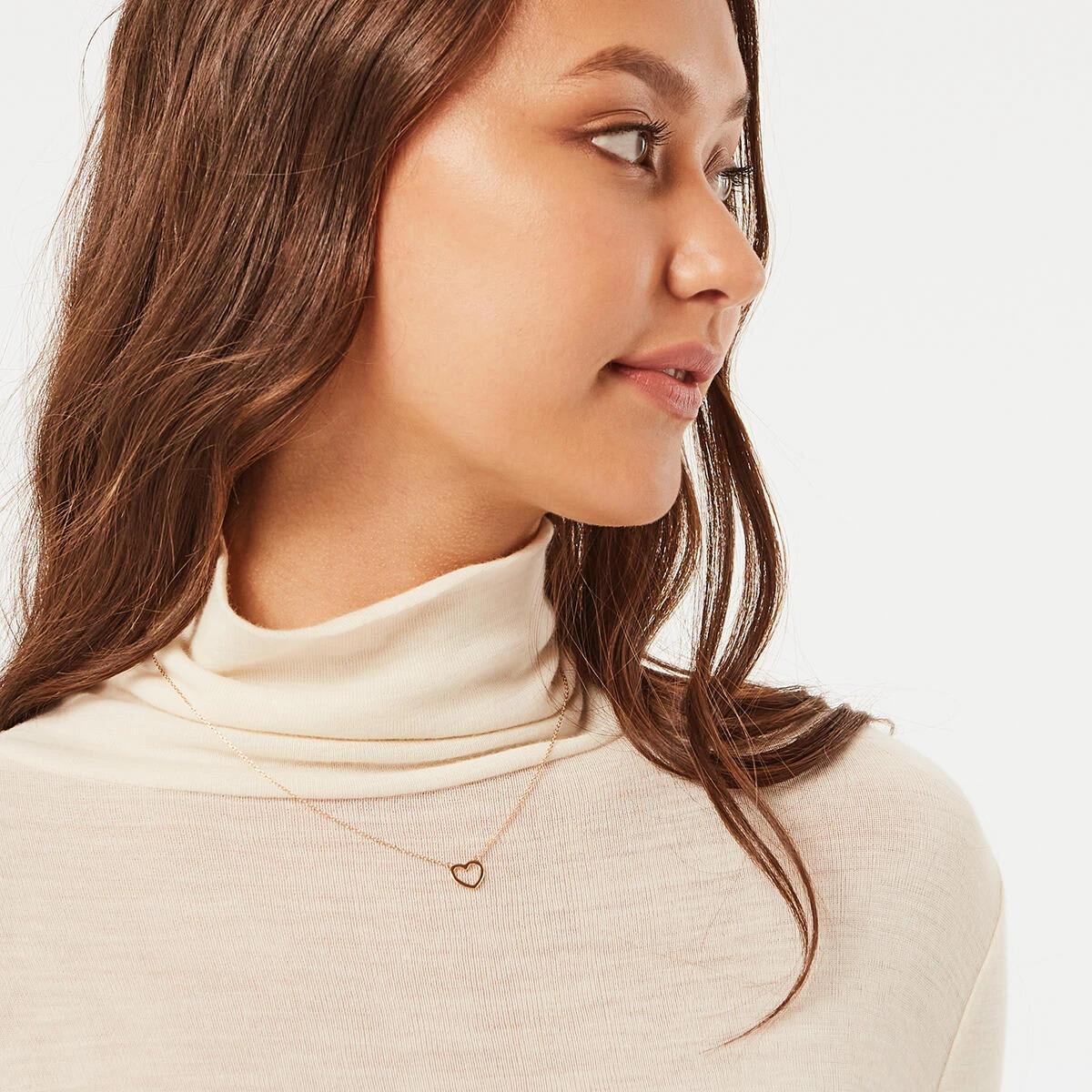 5 Gold Plated Sterling Silver Heart Necklace Gold, 5 of 6