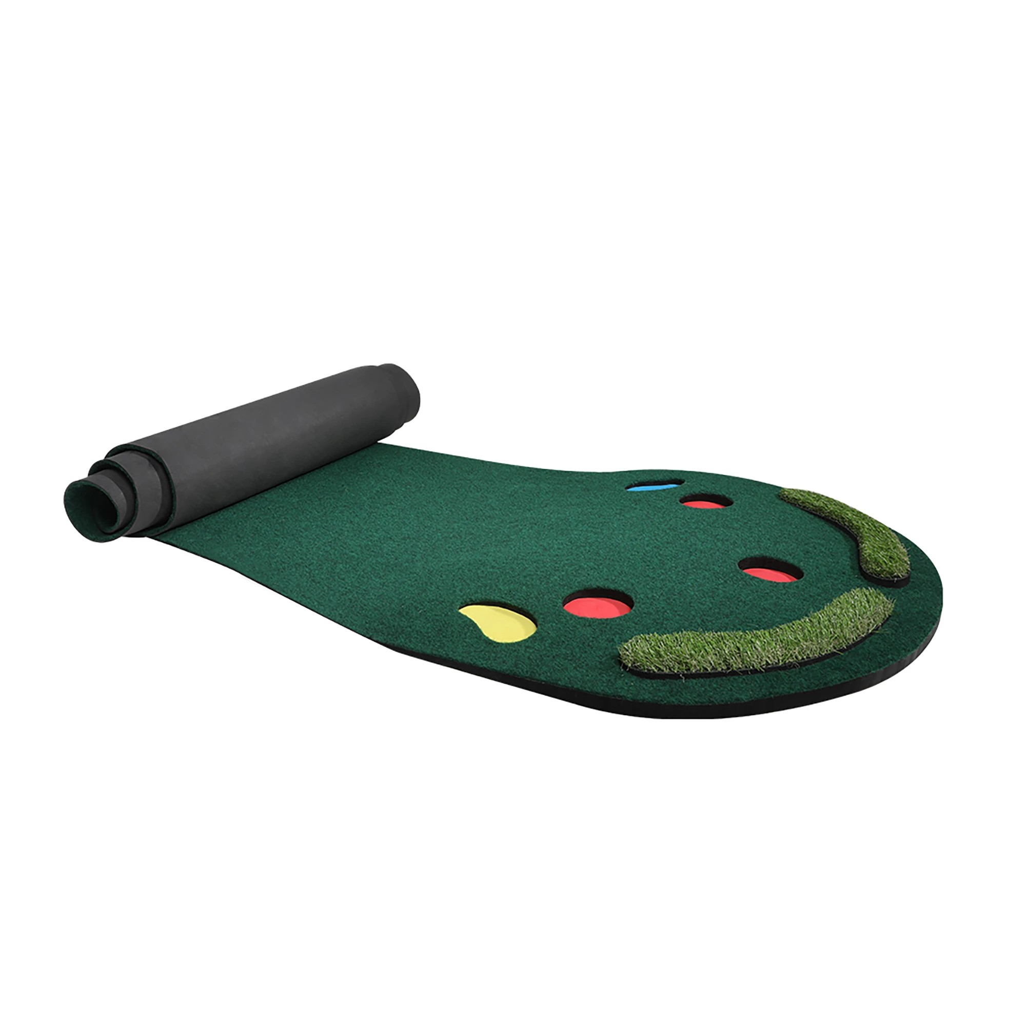 4 Centra Golf Practice Putting Mat Green 3m Roll Up Indoor Outdoor Training Mats, 4 of 6