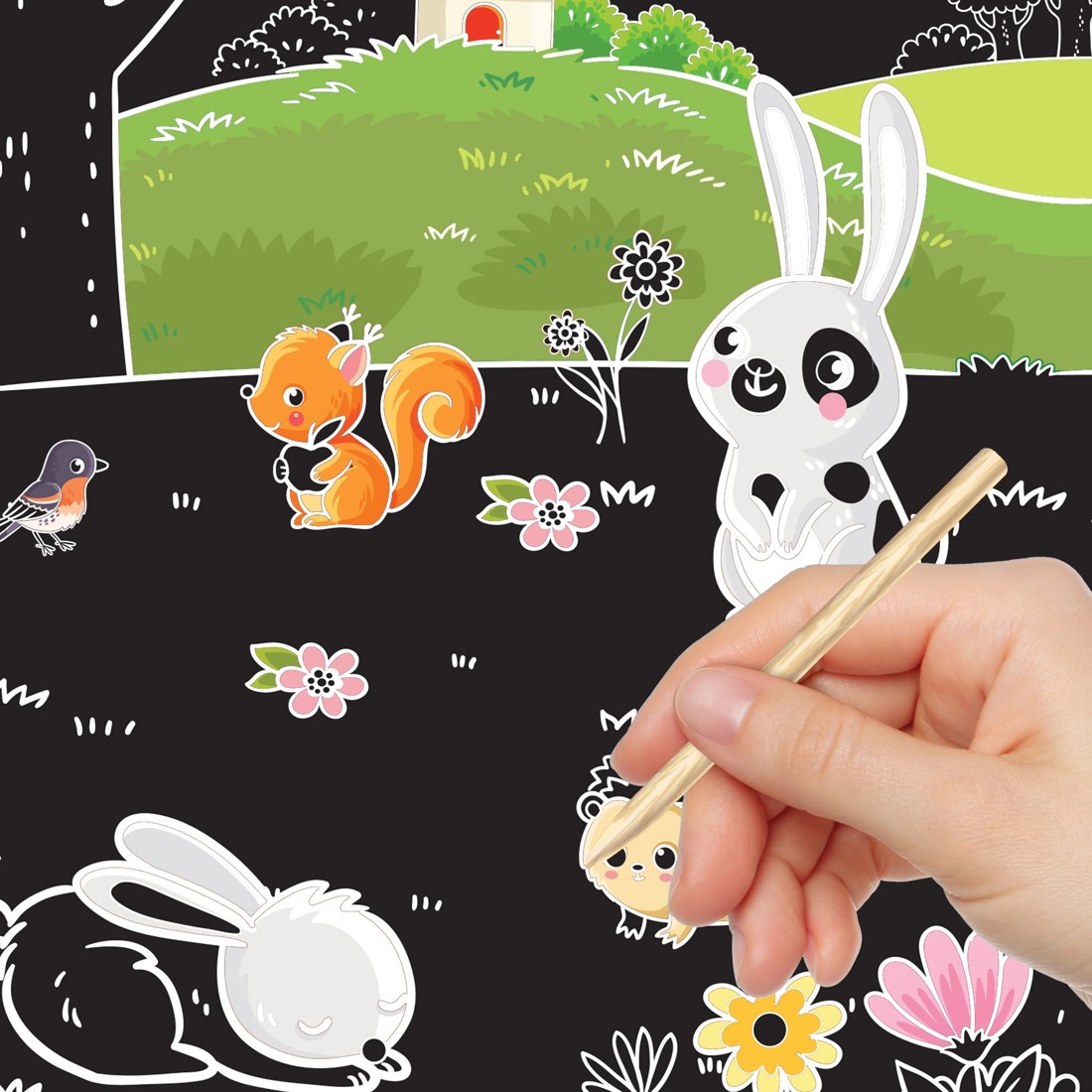 4 Scratch Surprise Farm Animals​ - Book, 4 of 5