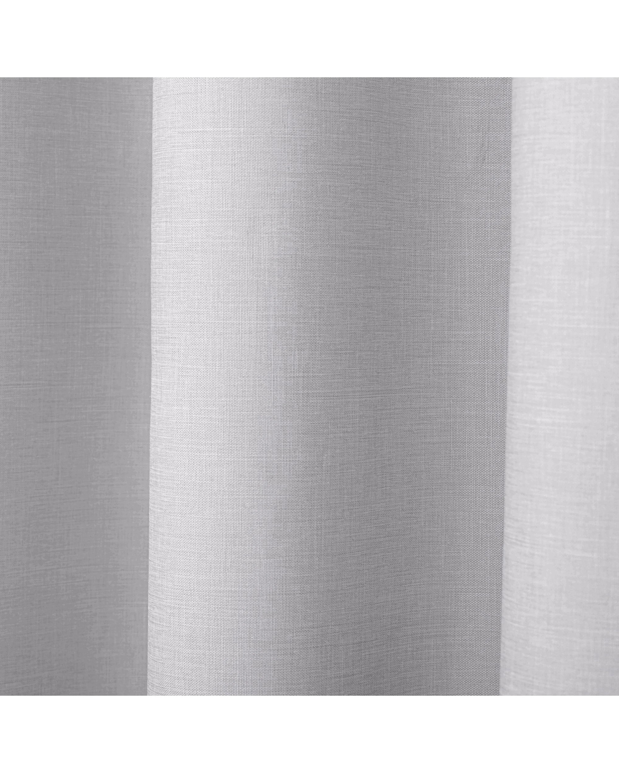 3 Sherwood Faux Linen 100% Blockout Eyelet Curtain Pair 135x223cm - Grey, 3 of 5