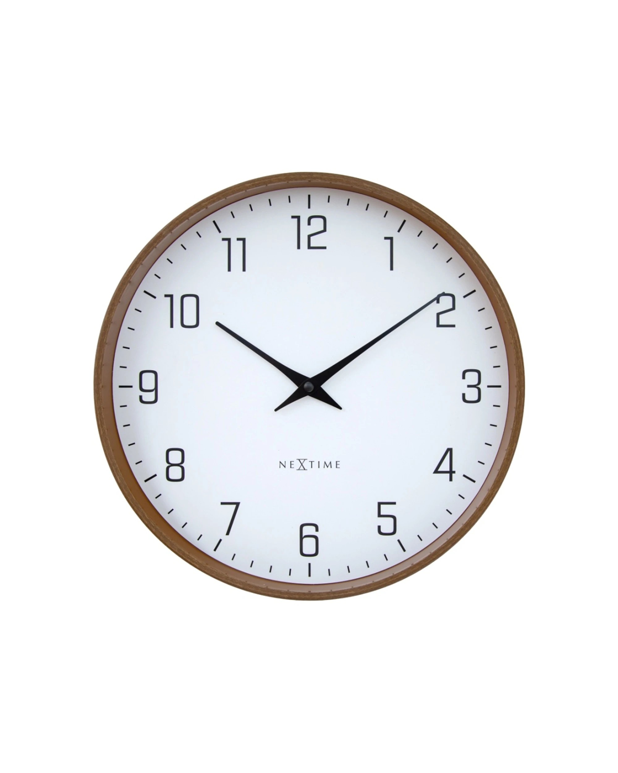 1 NeXtime Lyra Wall Clock Silent Analogue Modern Minimalist Style 30cm - White, 1 of 5