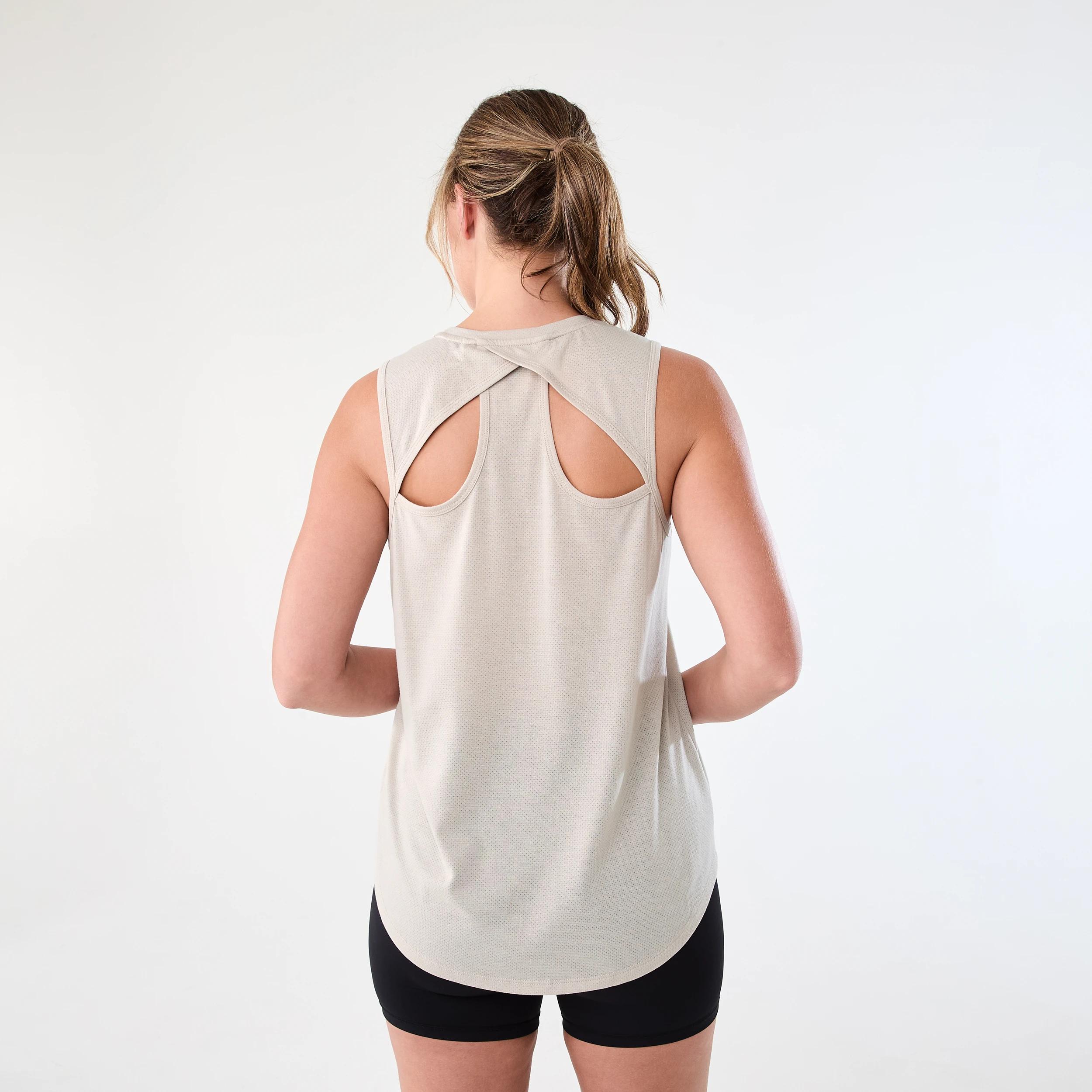 3 Everlast Womens Keyhole Tank EVERLAST BLOCK LOGO STONE, 3 of 7