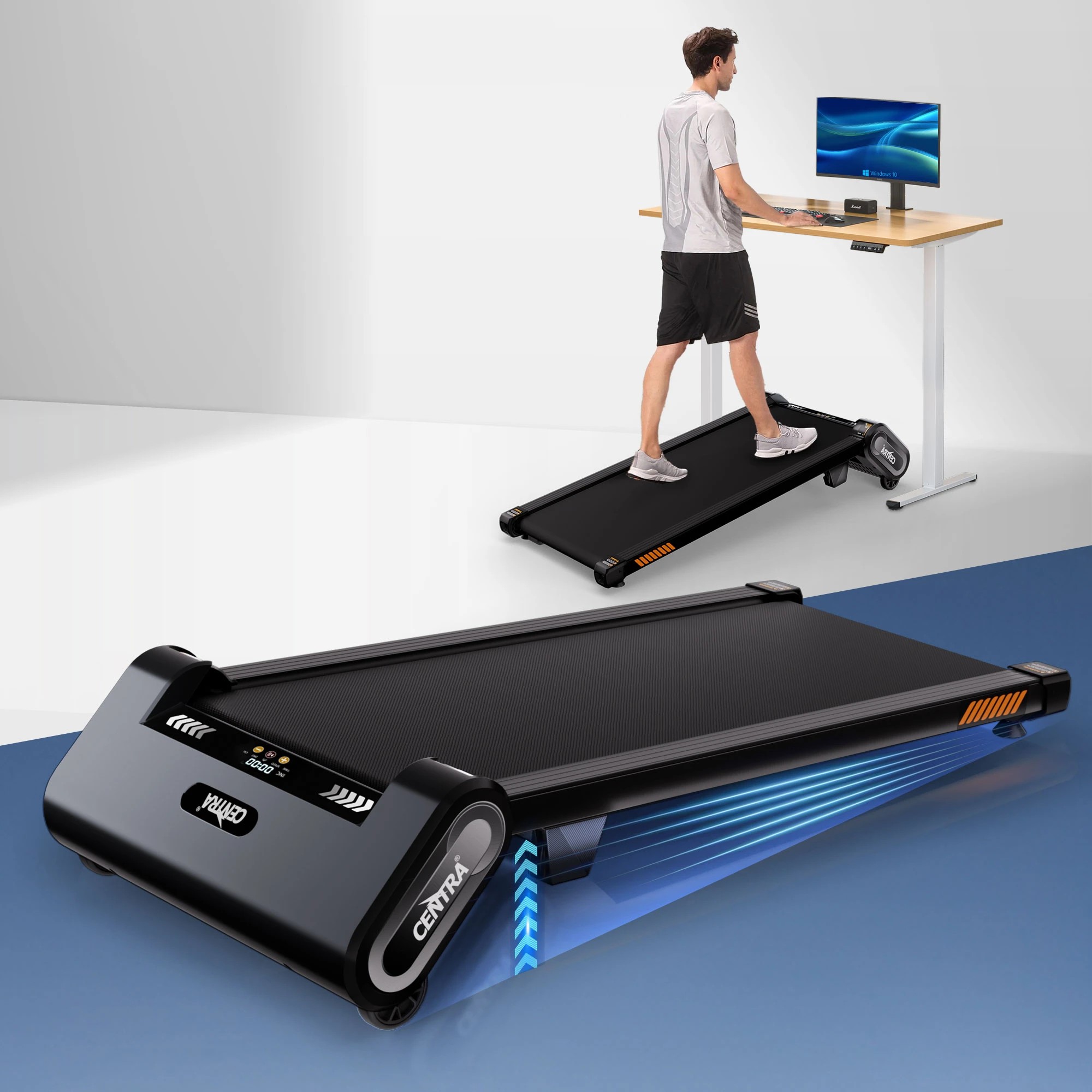 7 Centra Walking Pad Treadmill Under Desk Pad for Home Gym Office Smart APP Quiet, 7 of 9