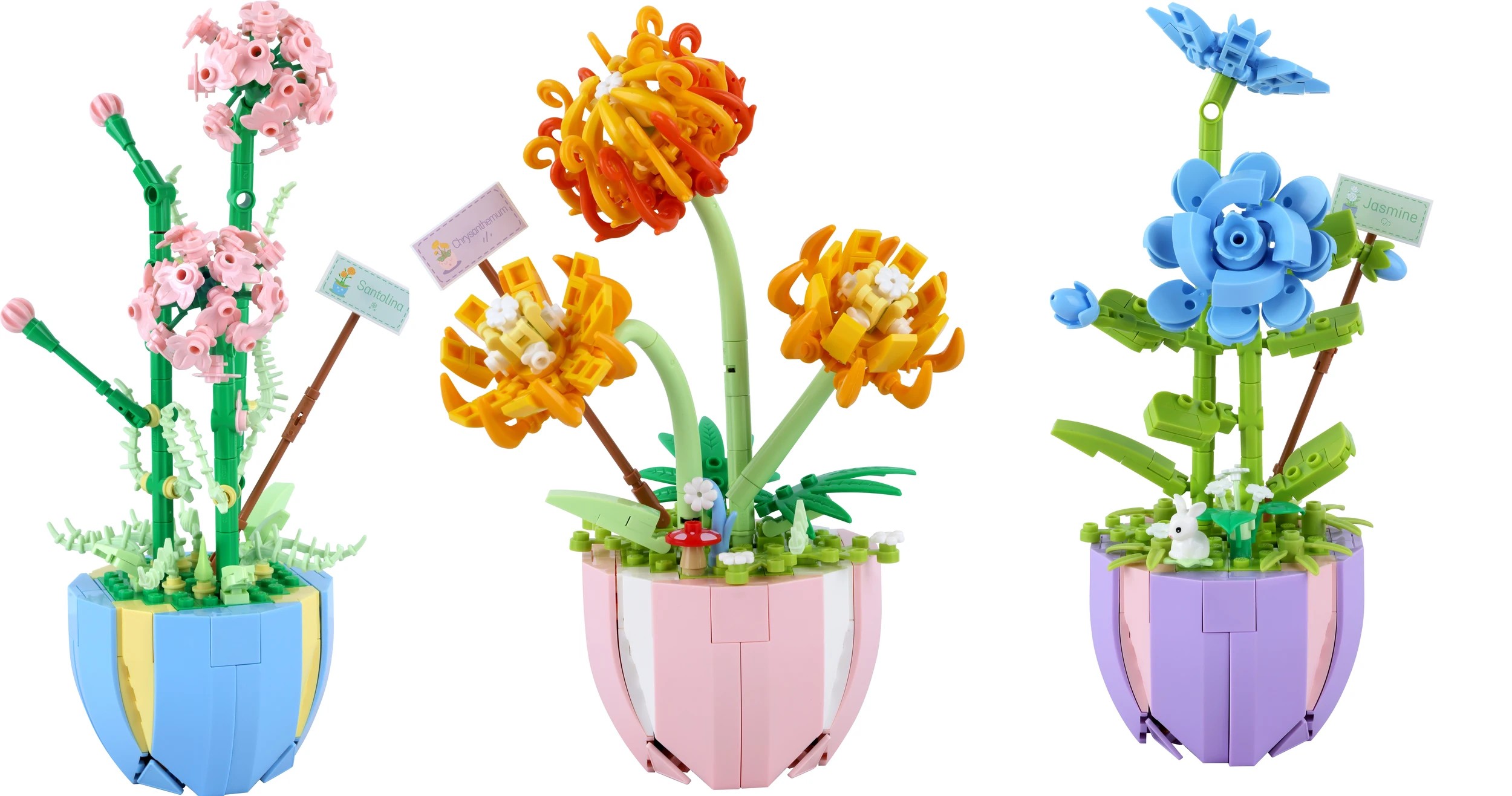 2 Mini Blocks Flower Series: Flower Pot - Assorted, 2 of 9