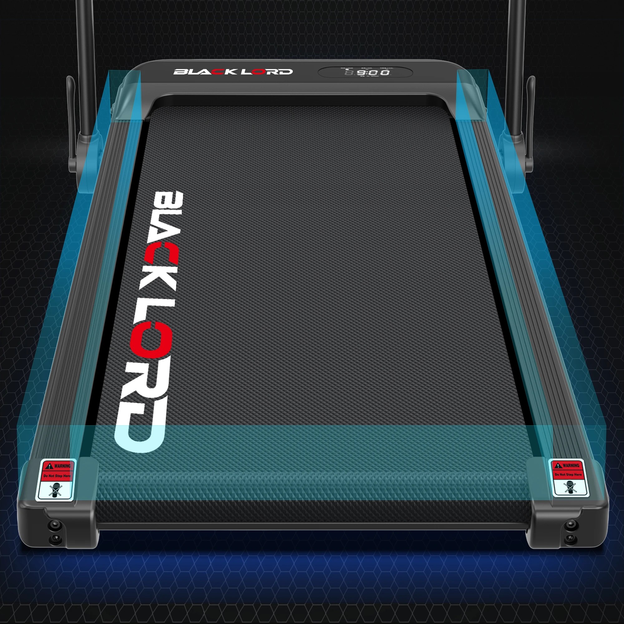 7 Black Lord Treadmill Electric Walking Pad Home Office Incline Foldable - Black, 7 of 9