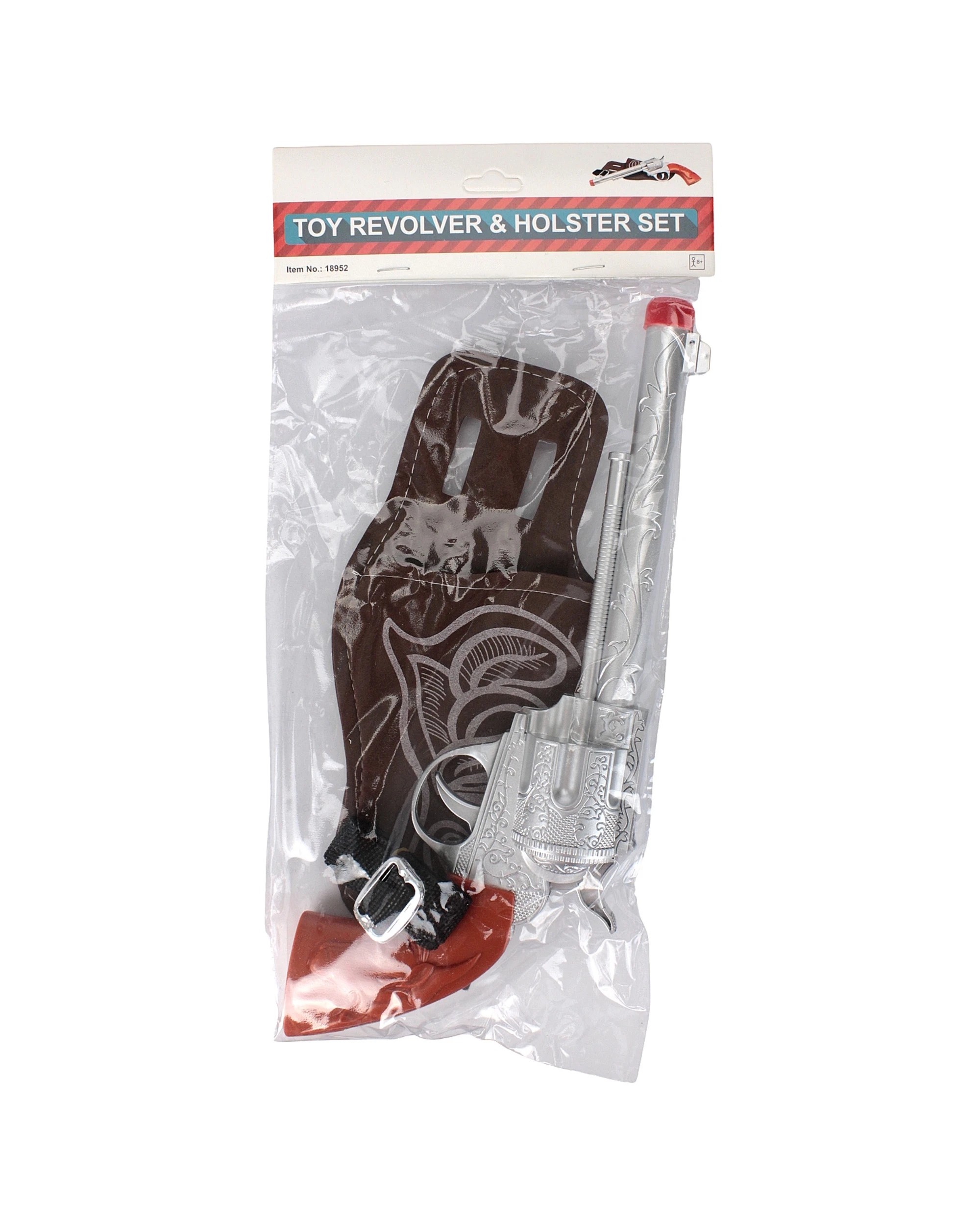 2 JDParty Toy Revolver And Holster Set - Silver, Brown, 2 of 3