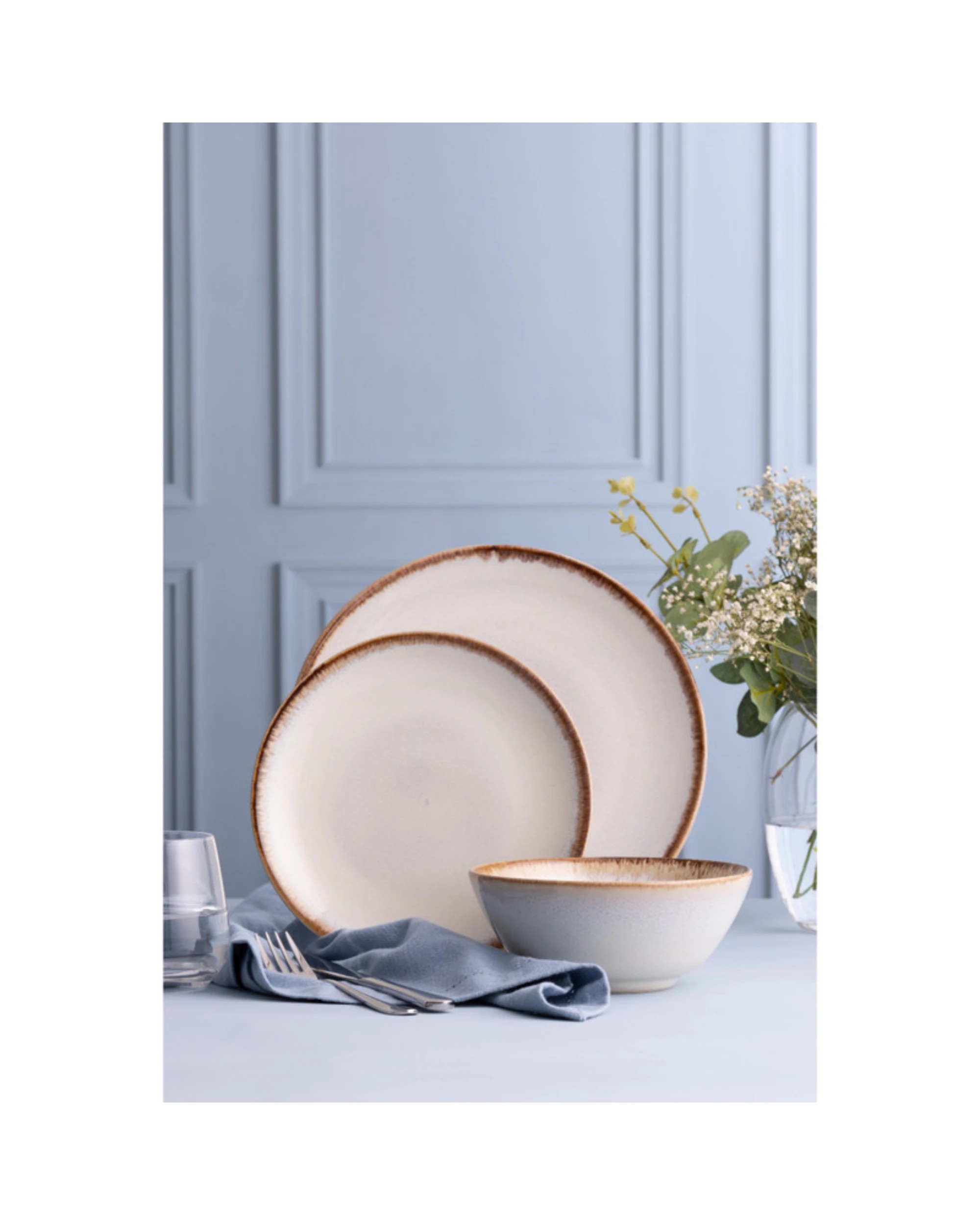 3 Mason Cash Reactive Glaze 12 Piece Dinner Set - Grey, 3 of 3