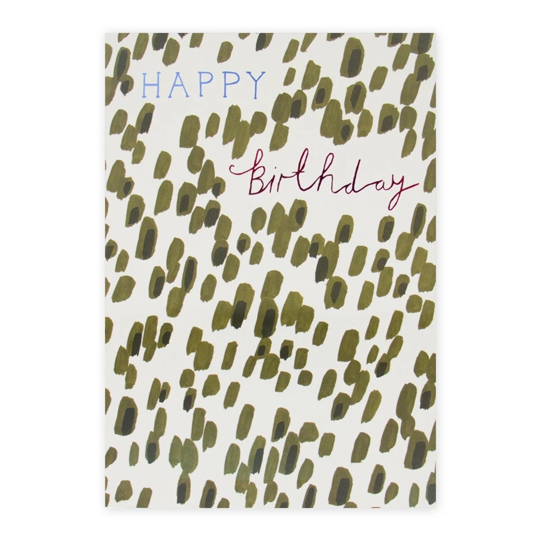 2 Connections from Hallmark Birthday Card - Olive Brush Strokes, 2 of 2