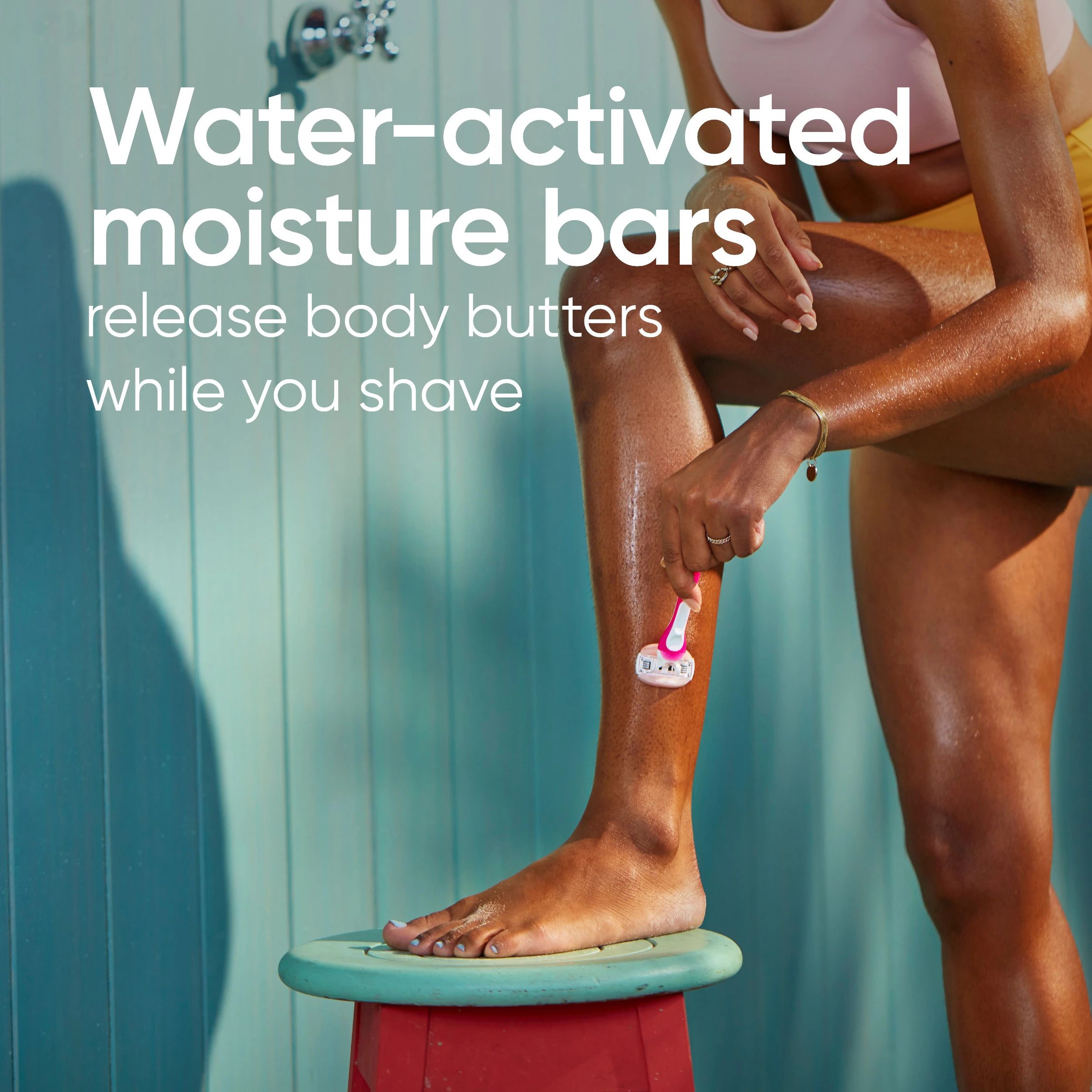 3 2 Pack Gillette Venus 2 in 1 Razor Plus Shave Gel Bars, 3 of 7