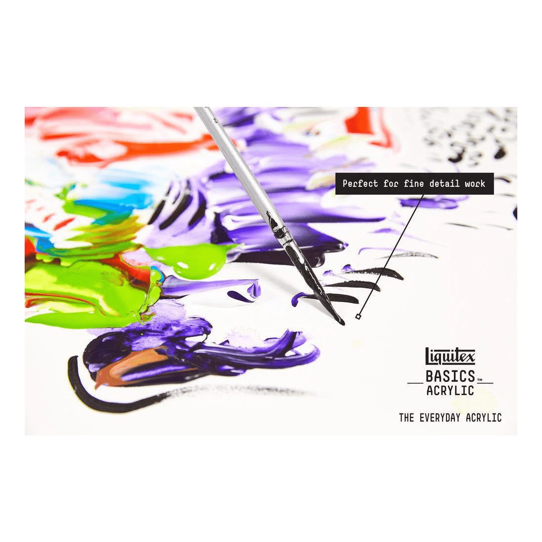 3 Liquitex Basics Acrylic Paint 118mL Fluorescent Orange, 3 of 5