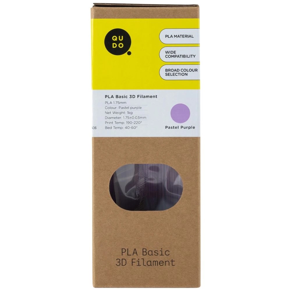 7 Qudo PLA 3D Filament Pastel Purple, 7 of 7