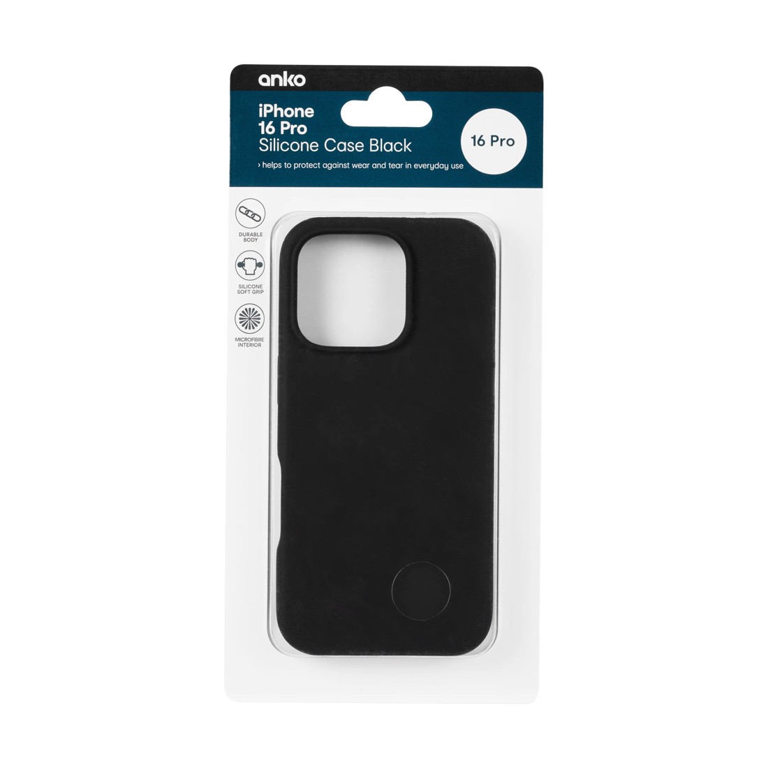 6 iPhone 16 Pro Silicone Case - Black, 6 of 6