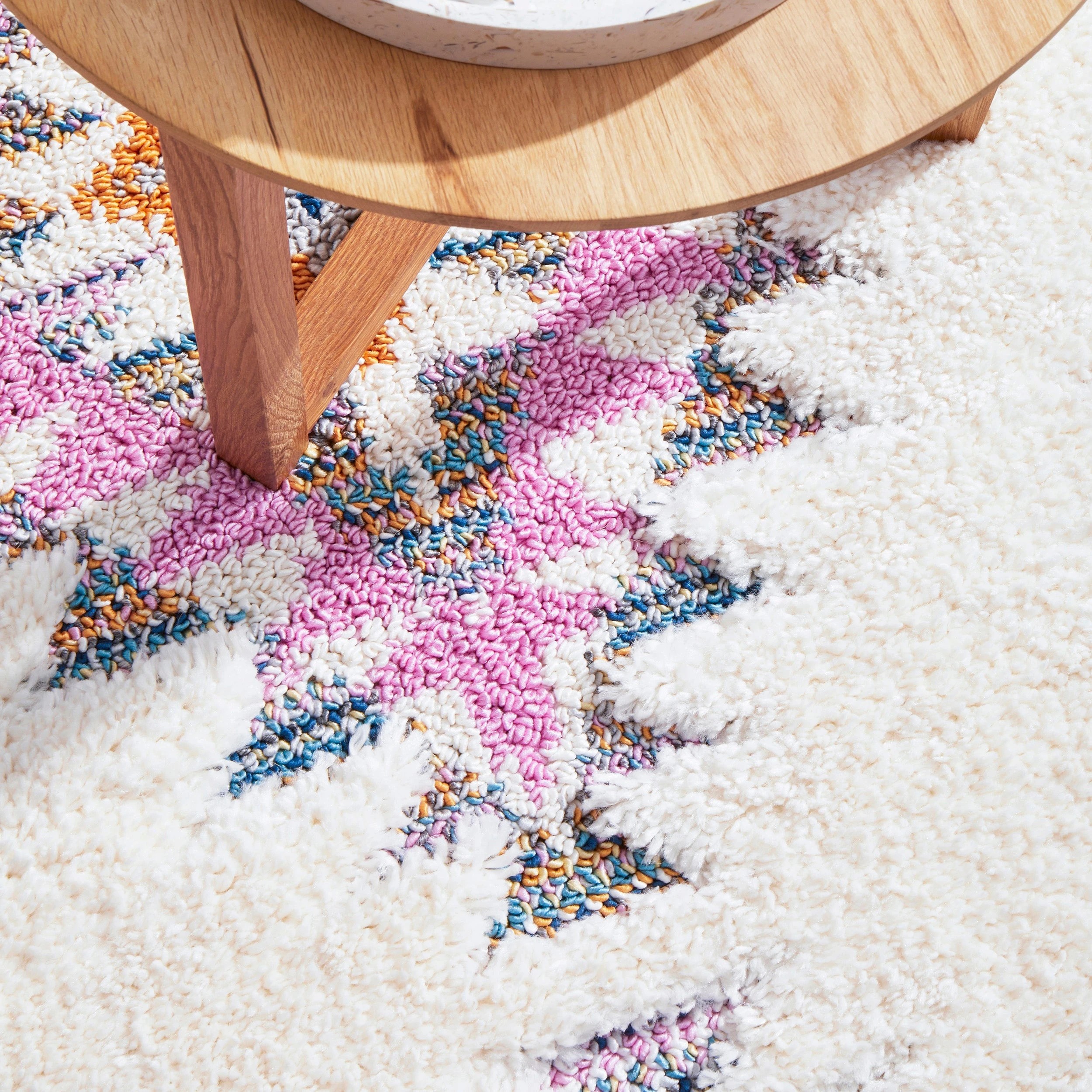 6 Common Ground Rugs Remy Layla 170x120cm - Small Shag Rug - White, 6 of 7