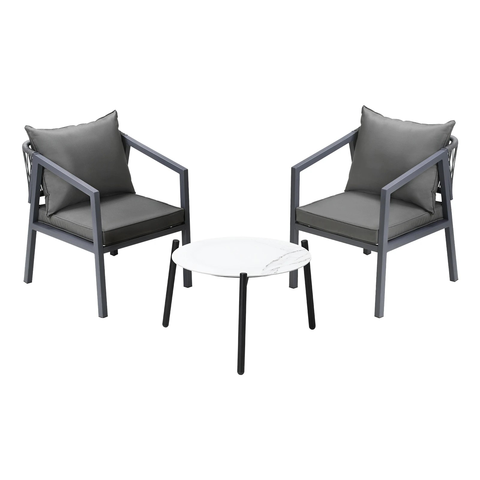 1 Livsip 3pcs Outdoor Patio Setting Furniture Lounge Set 50cm Coffee Table
 - Multi, 1 of 10