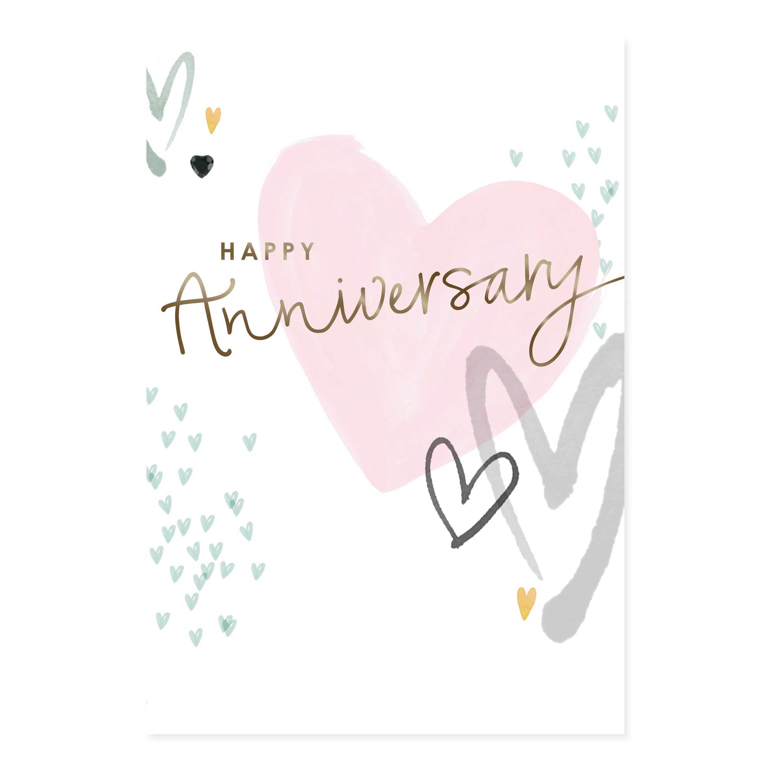 3 Hallmark Anniversary Card - Silver Hearts, 3 of 3