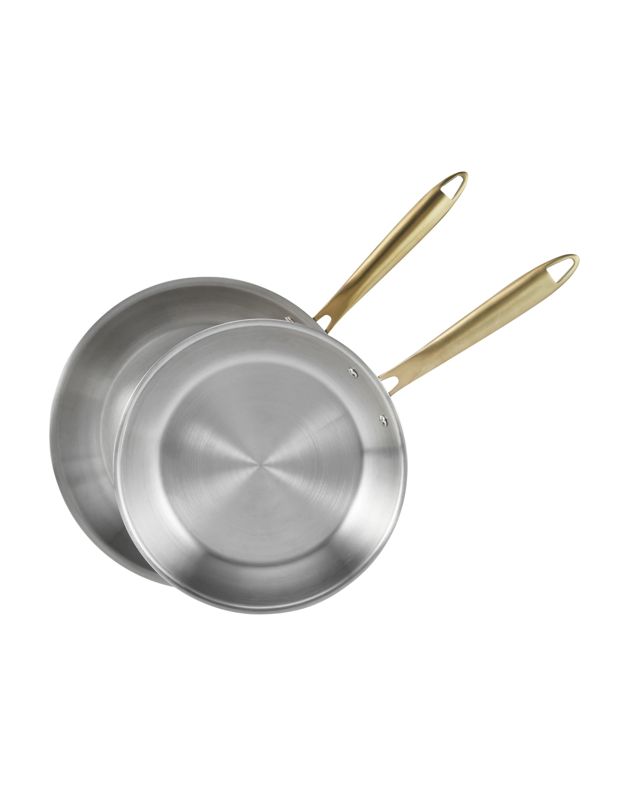 2 2 Pack Stainless Steel Tri-Ply Frypans, 2 of 9