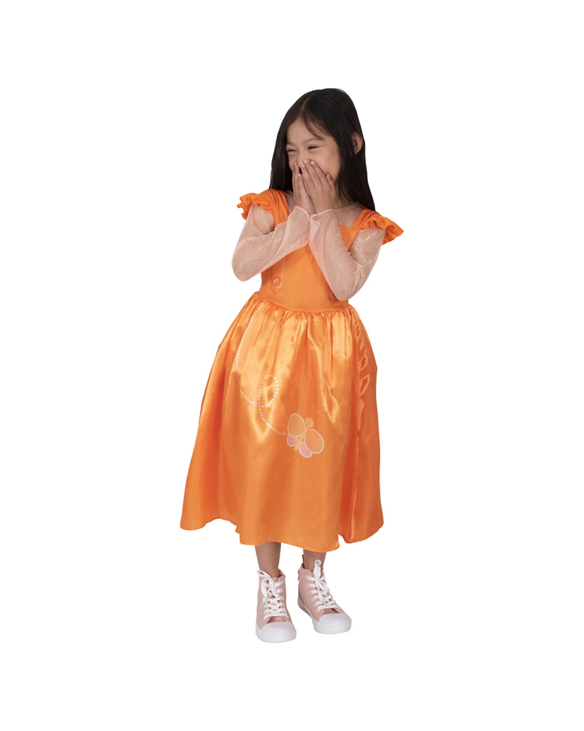 3 Emma Memma Classic Costume Party Dress Up Kids S - Orange, 3 of 4