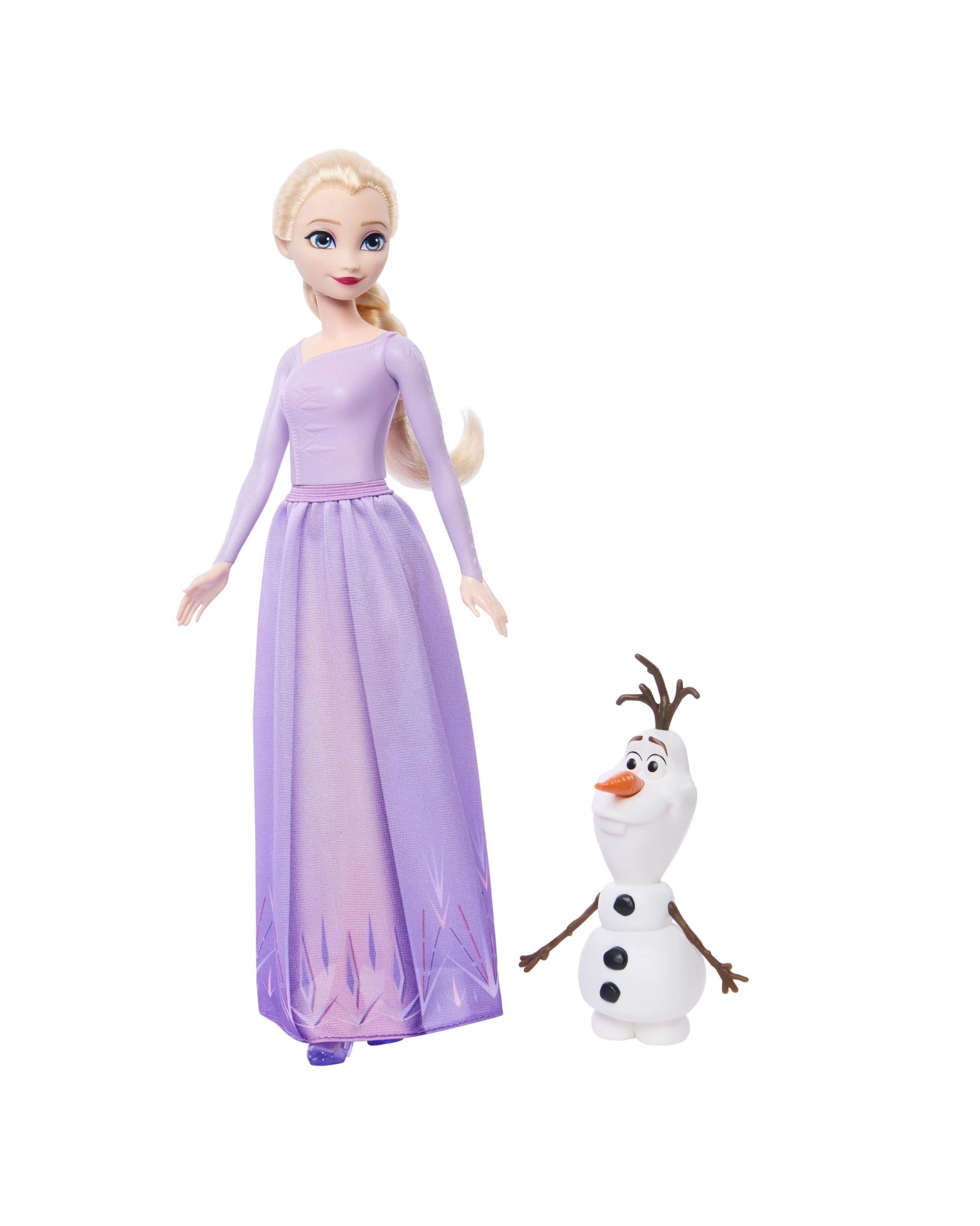2 Disney Frozen Arendelle Elsa Fashion Doll & Olaf Friend Figure - Purple, 2 of 5