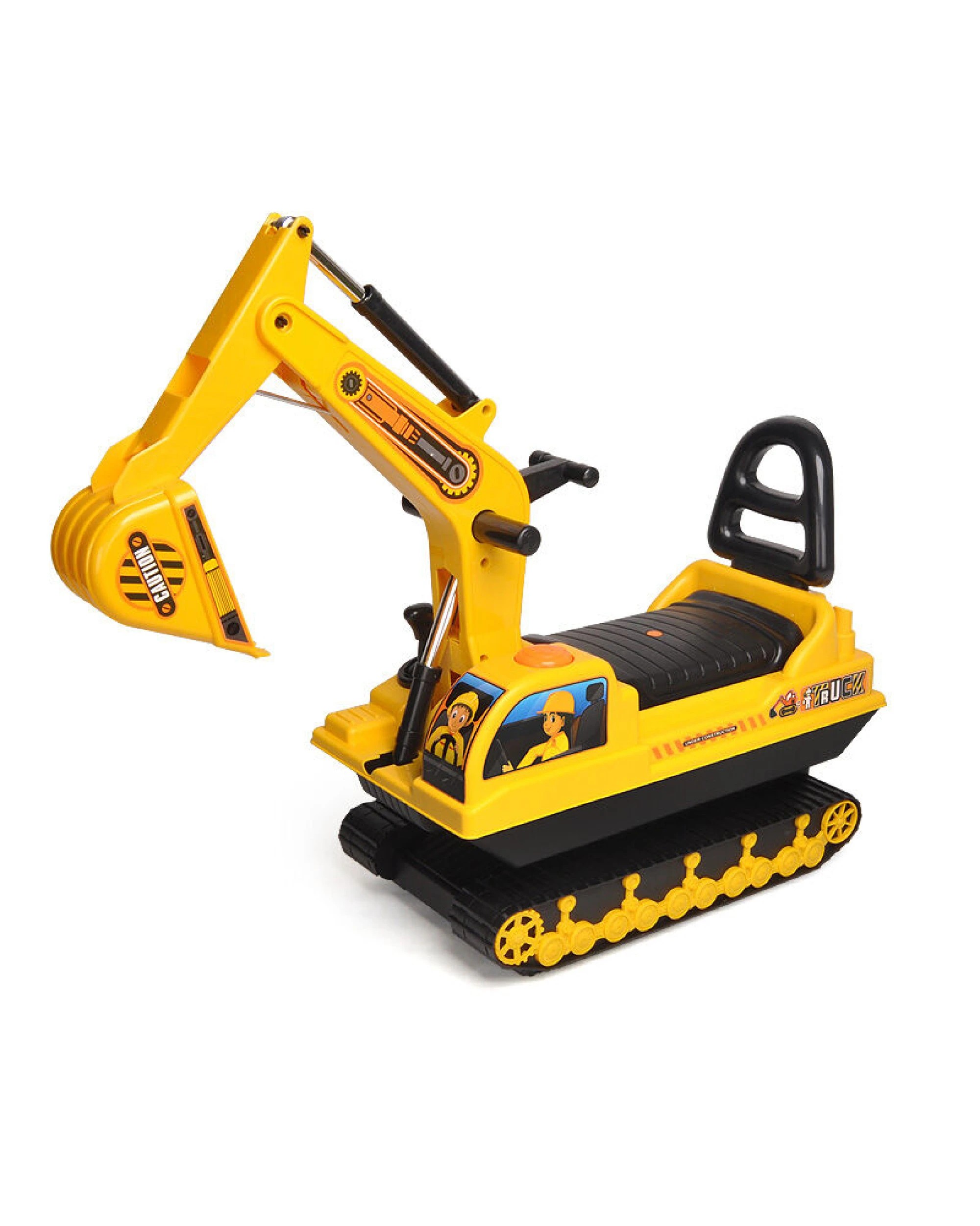 1 Lenoxx Ride-on Children's Excavator w/ Sturdy Track and Dual Operation Levers to Scoop, 1 of 7