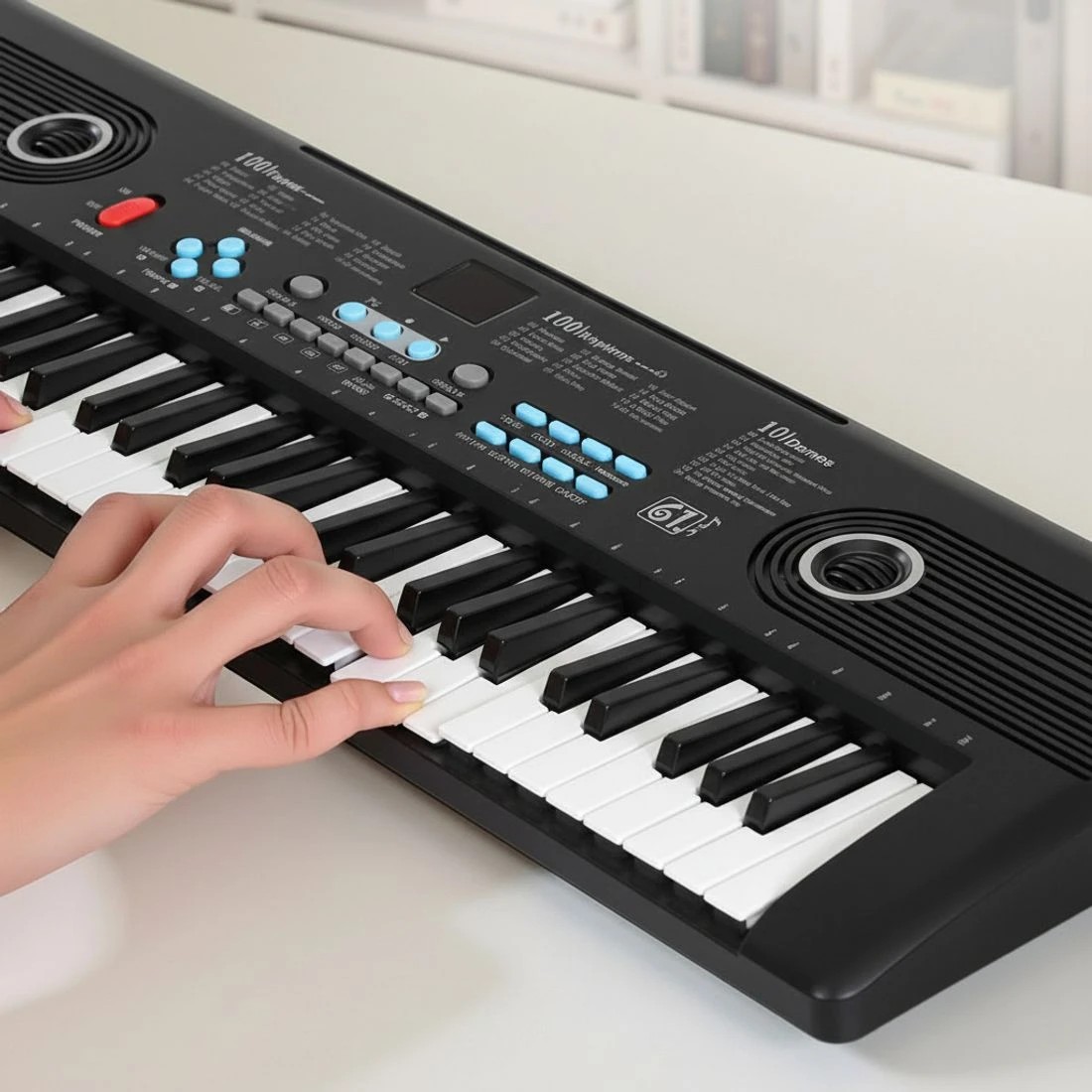 6 Alpha 61-Key Digital Piano Keyboard Electric Beginners Gift - Black, 6 of 7