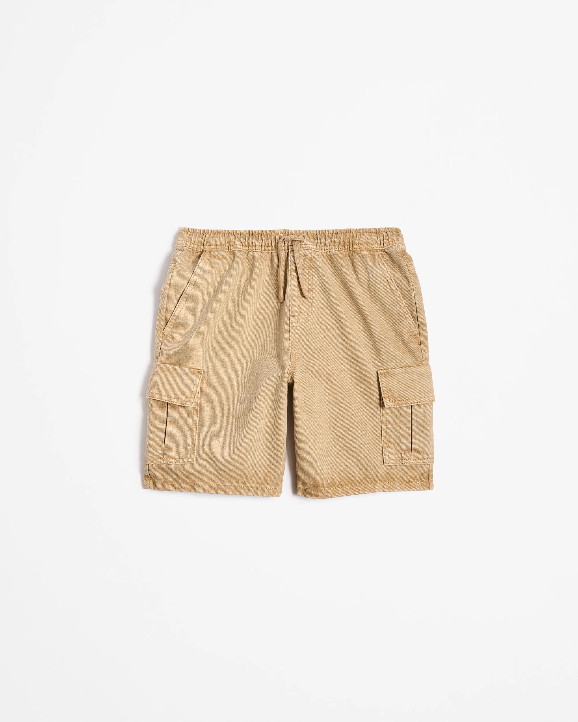 4 Target Denim Cargo Shorts TAN, 4 of 5
