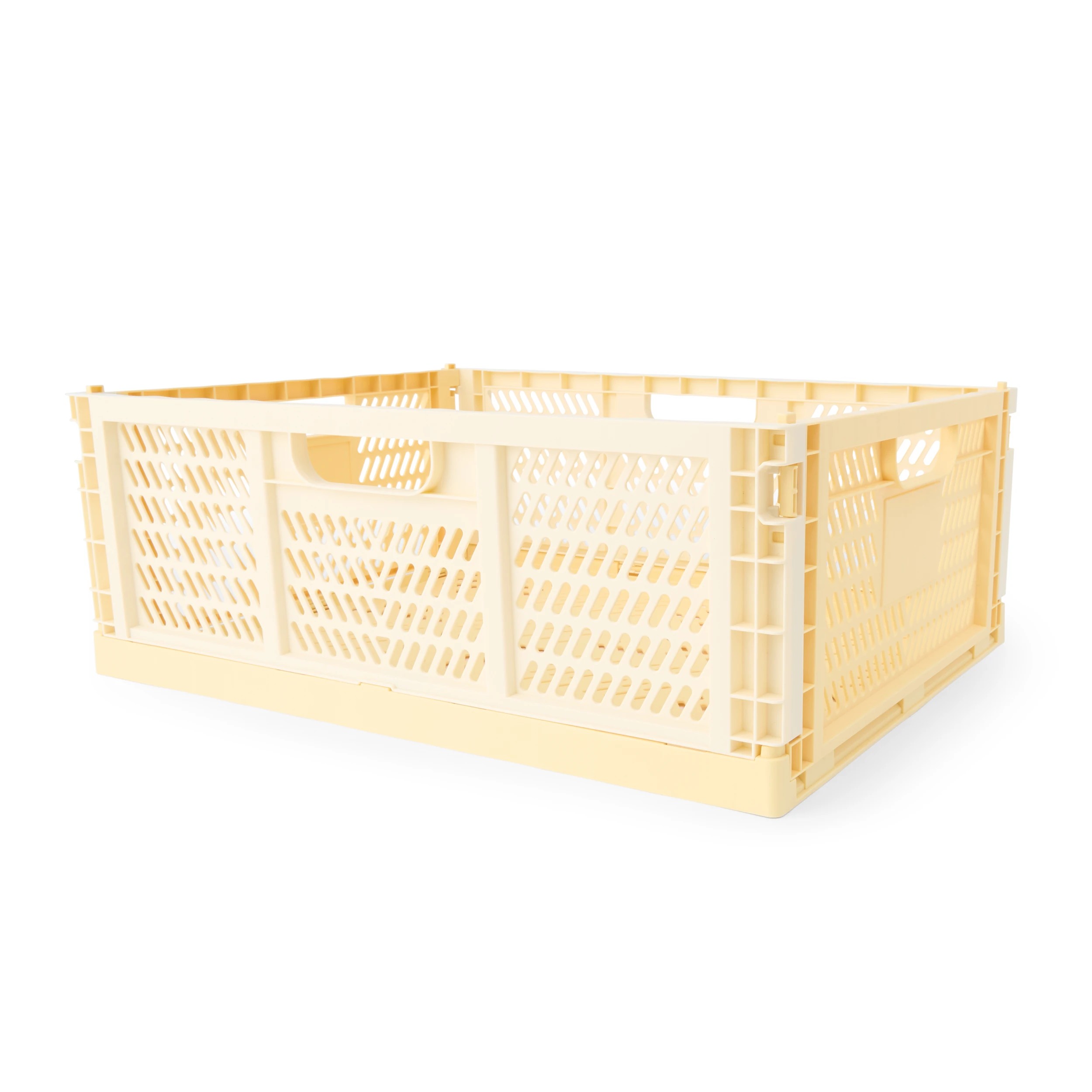1 30L Collapsible Crate - Large, Yellow, 1 of 8