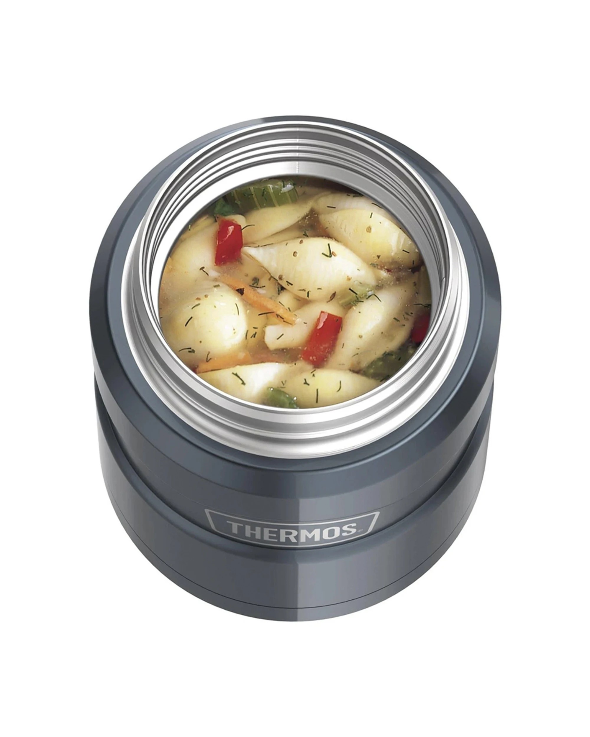 2 Thermos King 470Ml Stainless Steel Vacuum Insulated Food Jar - Grey, 2 of 2