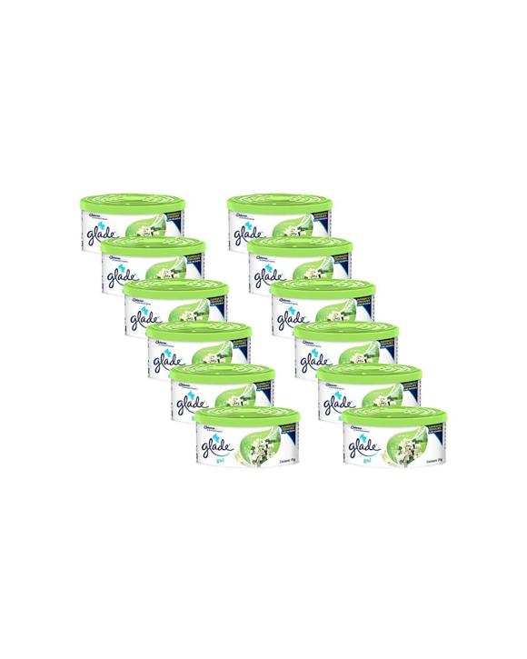 Glade 12PK Mini Gel Home Blooming Jasmine Air Freshener Scented 70g - Green