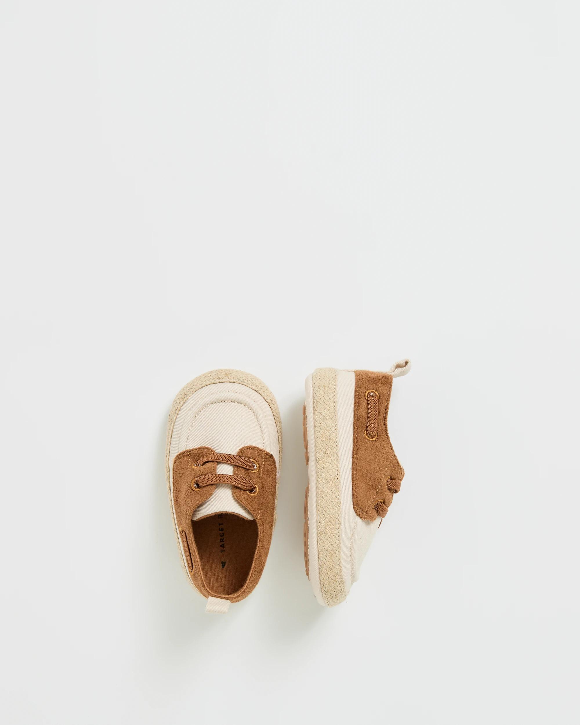 3 Target Baby Pre-Walker Boat Shoes TAN, 3 of 6