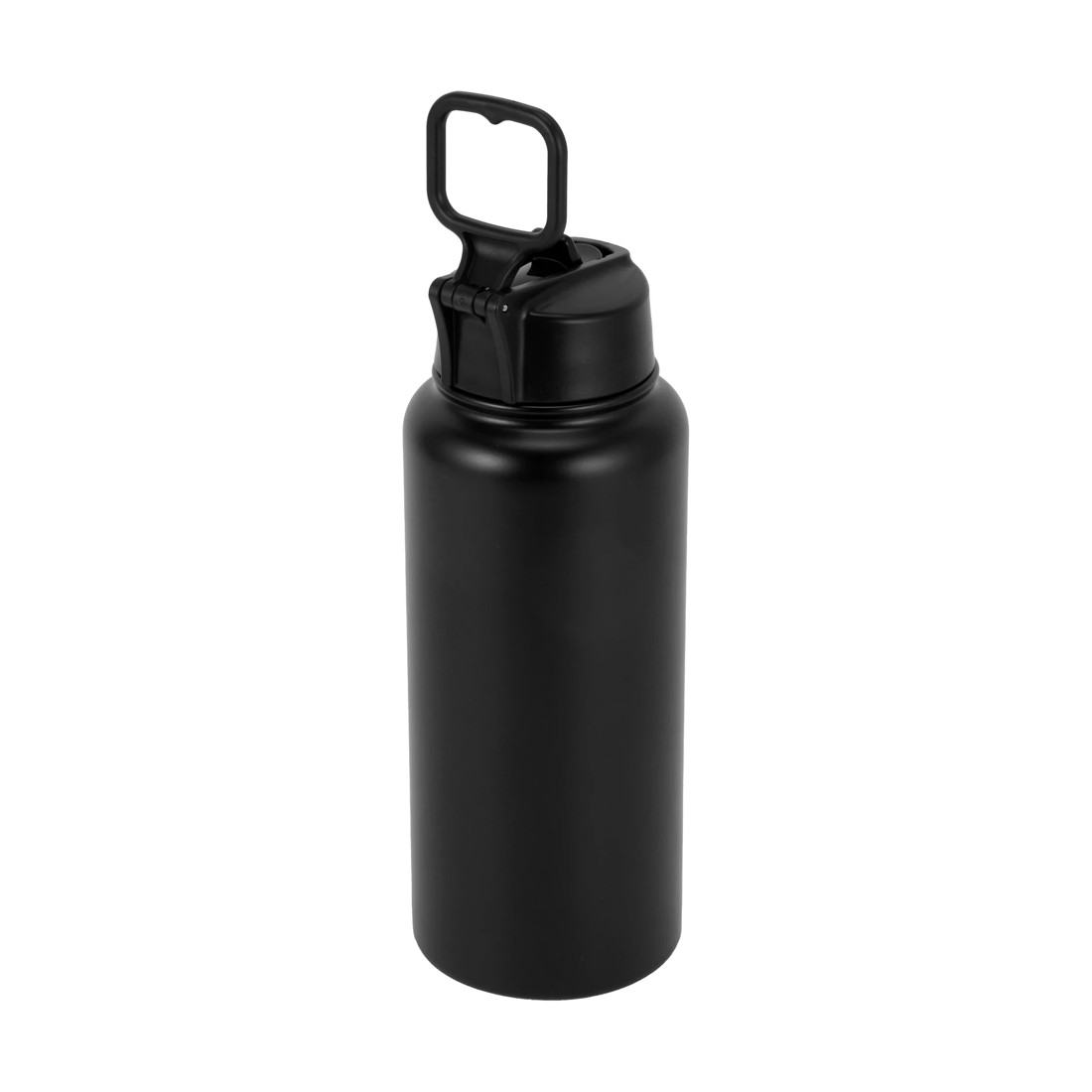 2 960ml Black Double Wall Insulated Cylinder Drink Bottle, 2 of 4