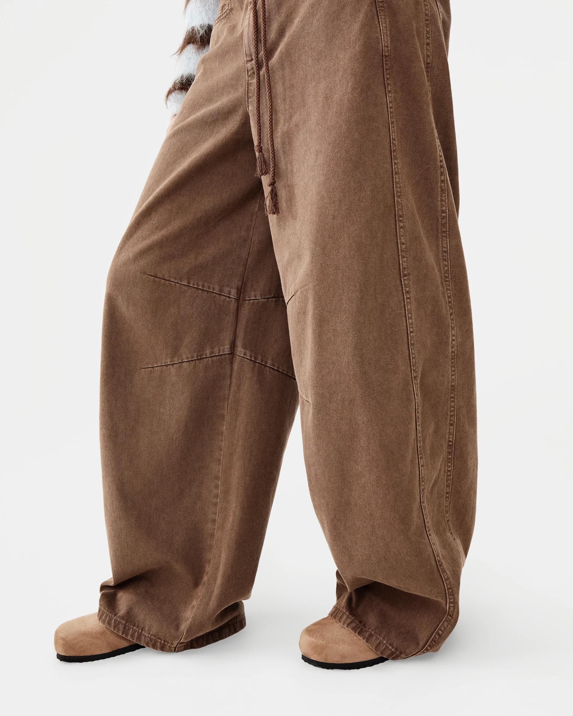 10 Washed Balloon Leg Pants Wsh Brown, 10 of 10