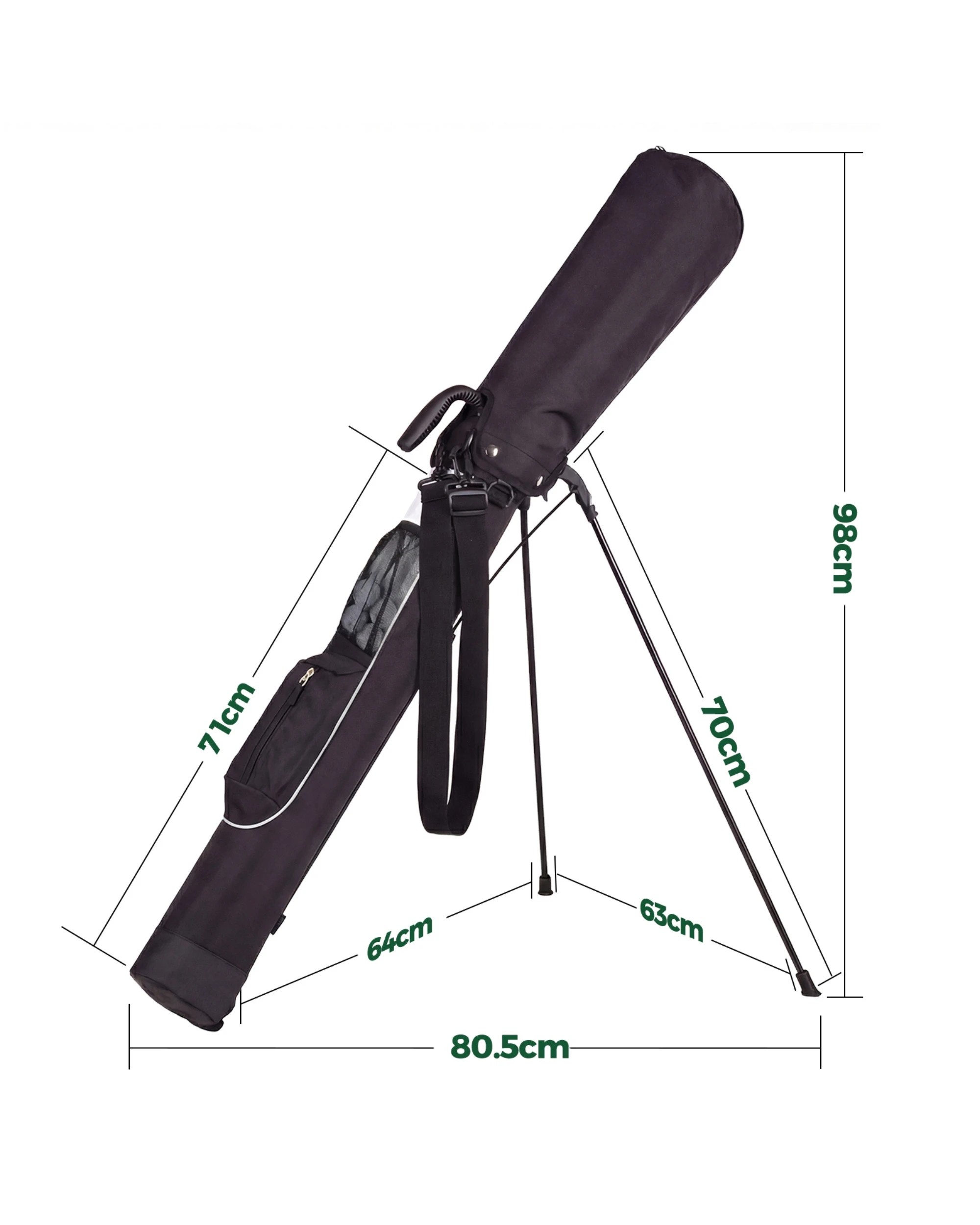6 Advwin Ultra-Lightweight Golf Stand Bag with Carbon Fibre Legs Holds 5-7 Clubs, 6 of 8