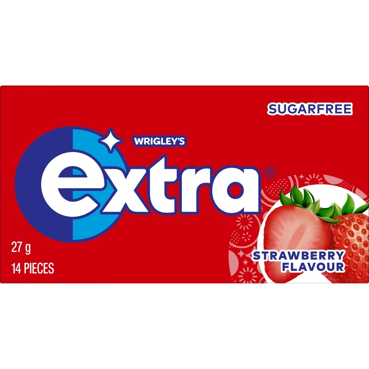 1 14 Piece Wrigley's Extra Strawberry Chewing Gum 27g, 1 of 5