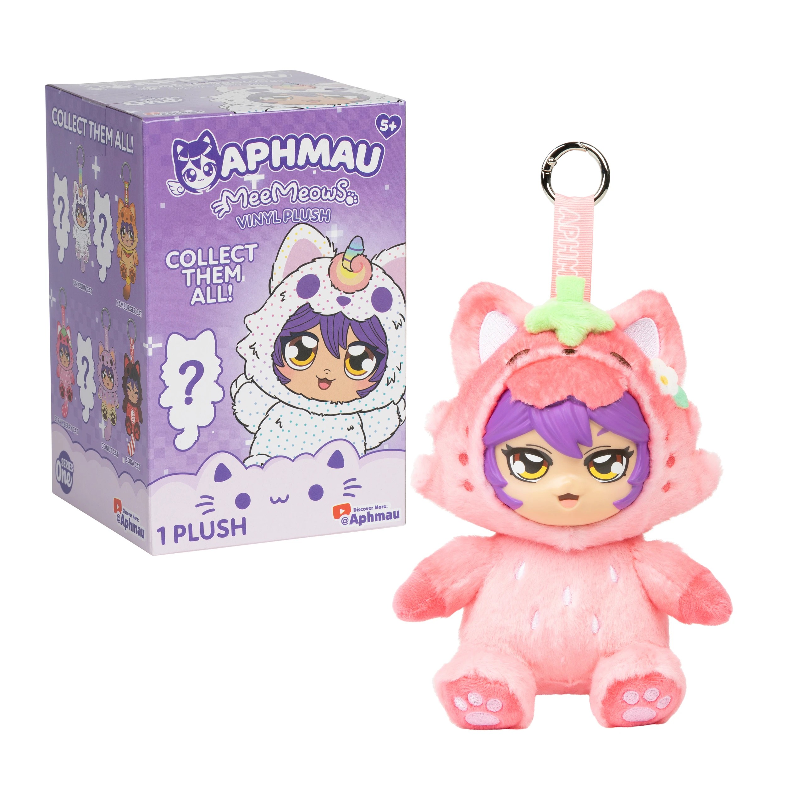 4 Aphmau MeeMeows Vinyl Plush Key Chain - Assorted, 4 of 7