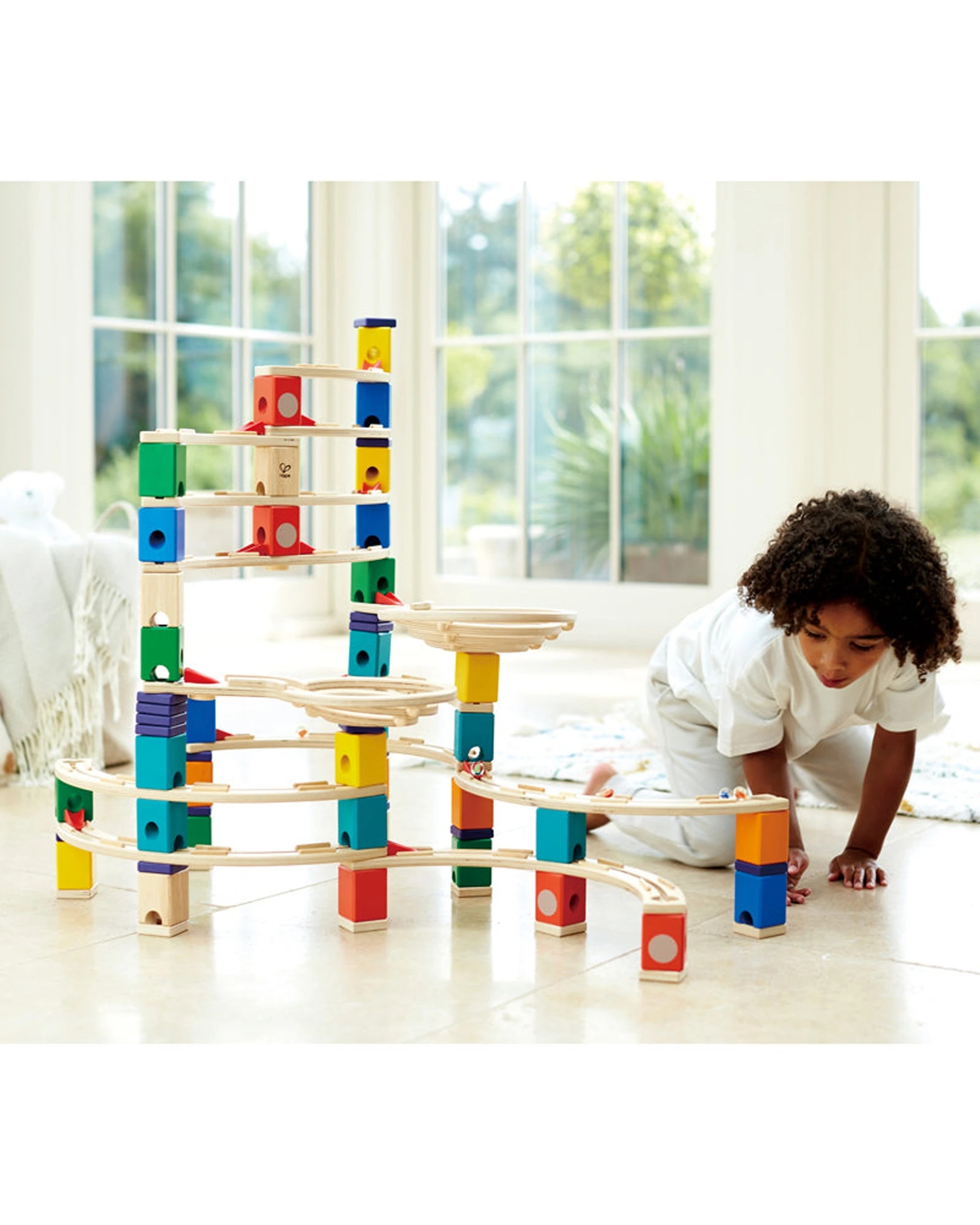 3 Hape Quadrilla The Ultimate Cyclone Marble Run Set W/ Funnels Kids Toy - Multi, 3 of 3