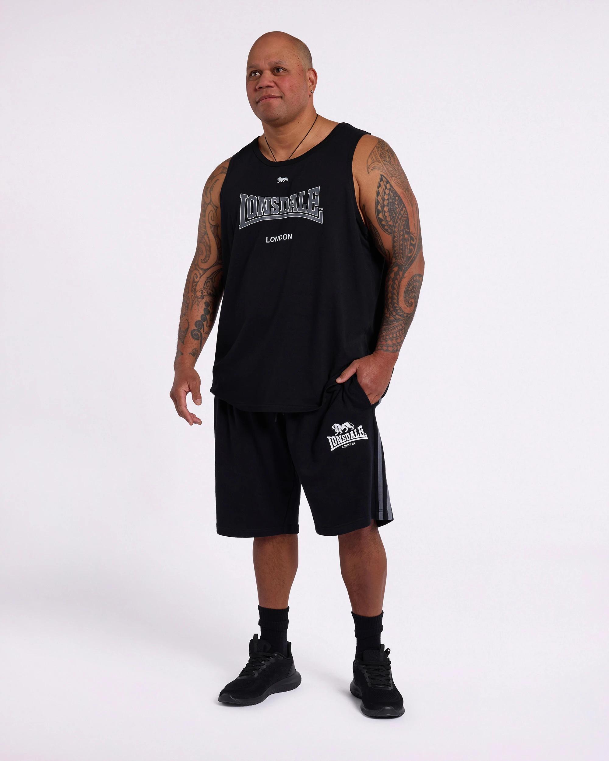 5 Plus Size Tank Top - Lonsdale London BLACK, 5 of 5