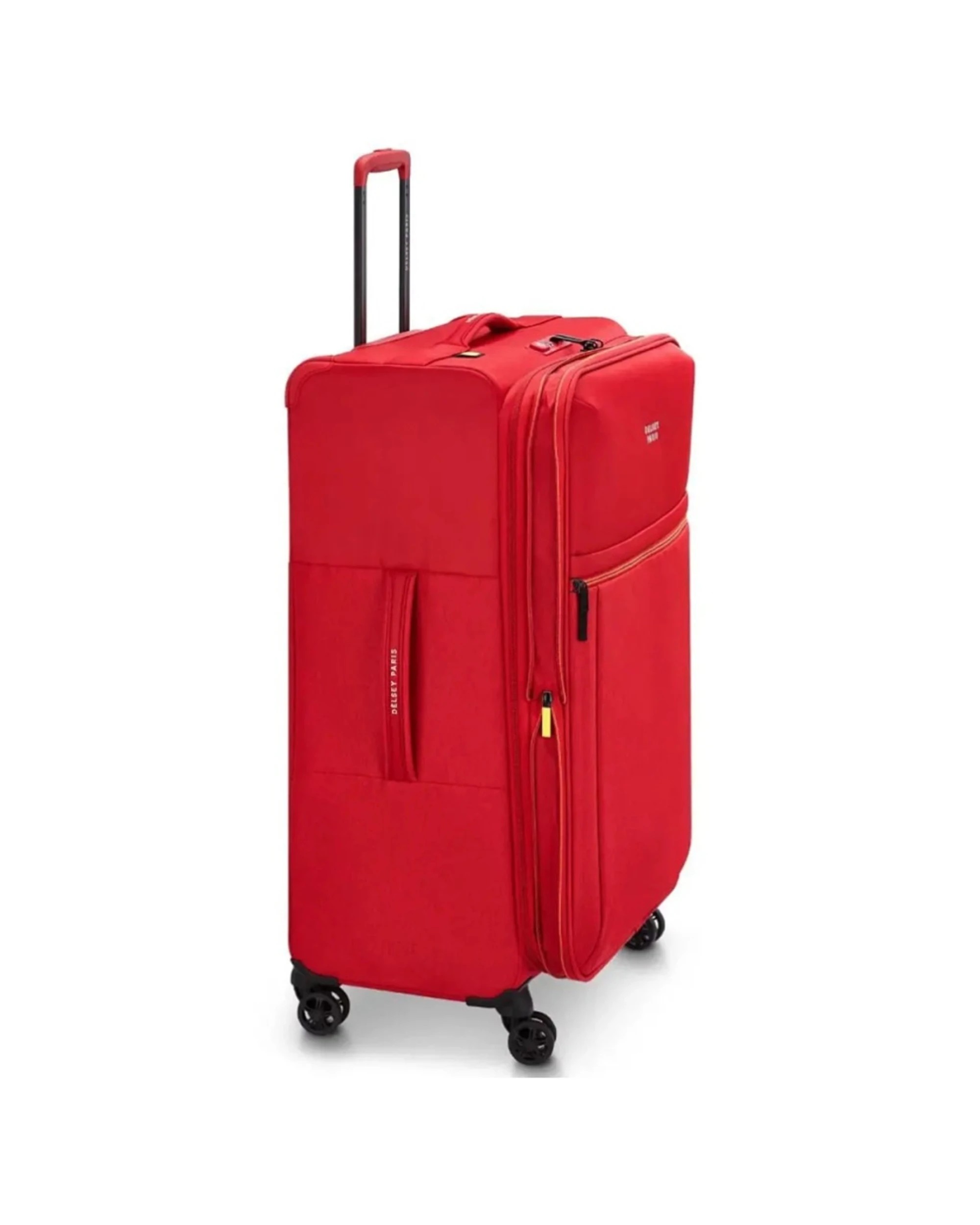 3 Delsey Luggage Brochant 3 Medium 67cm Expandable Travel Luggage Suitcase TSA Lock - Red, 3 of 7