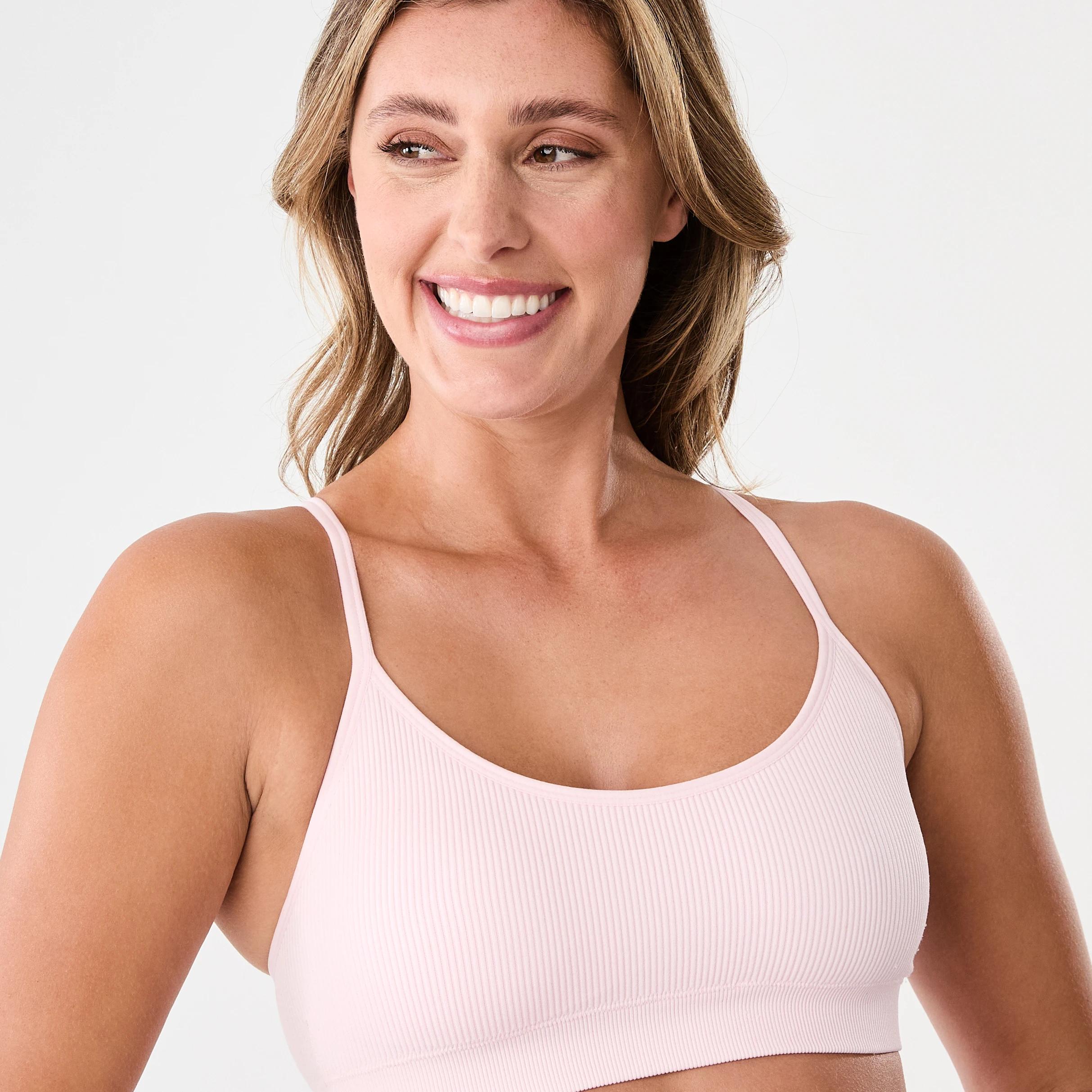 5 Seamfree Rib Crop Bra Bllet Pink, 5 of 7