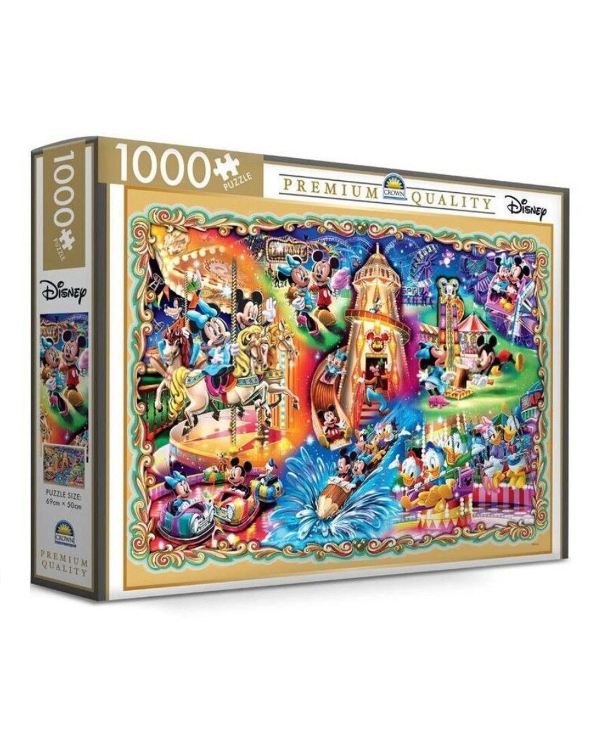 1 Crown Disney Mickey and Friends Carnival Premium 1000 Piece Jigsaw Puzzle, 1 of 2