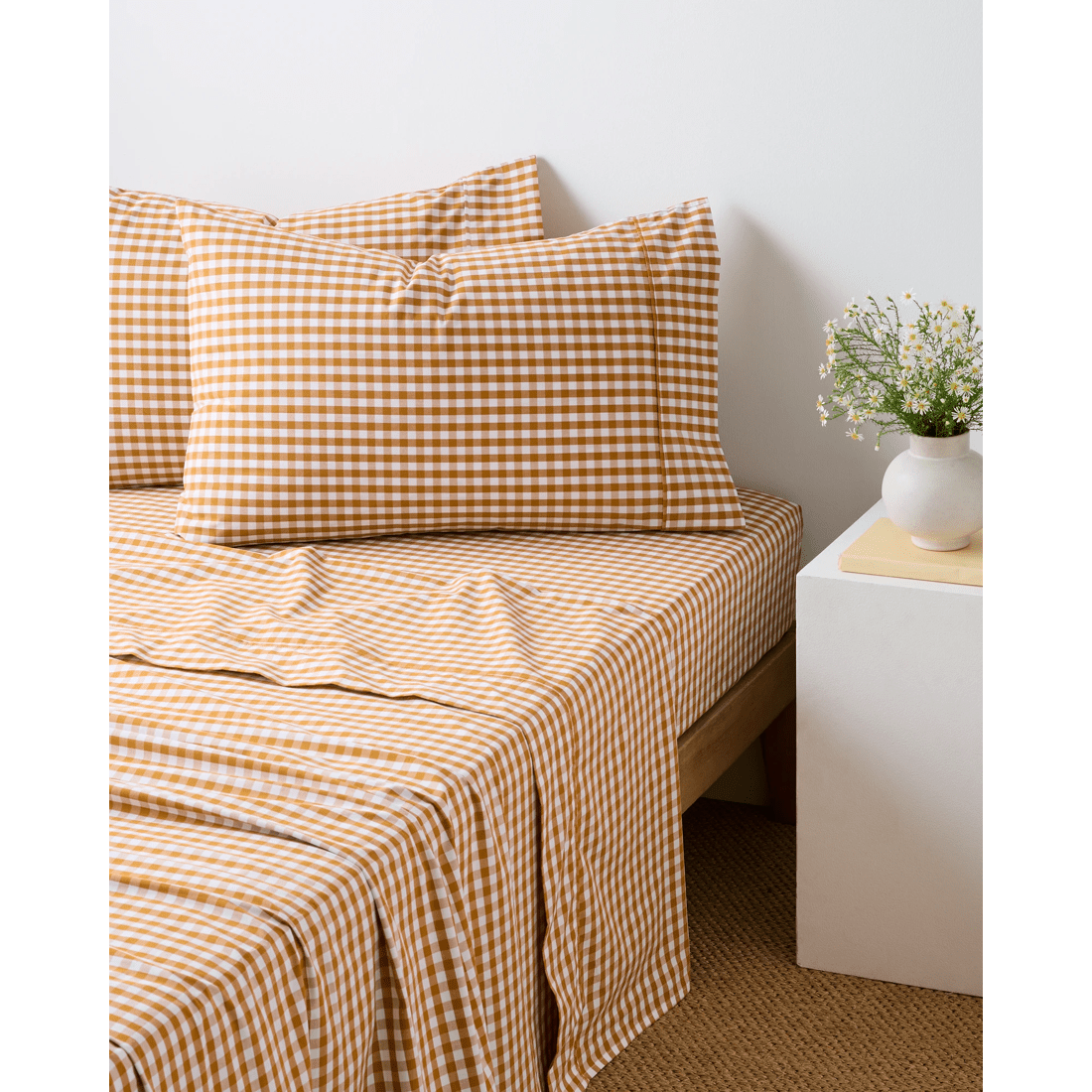 1 Target Australian Cotton Mix & Match Fitted Sheet - Yellow, 1 of 3