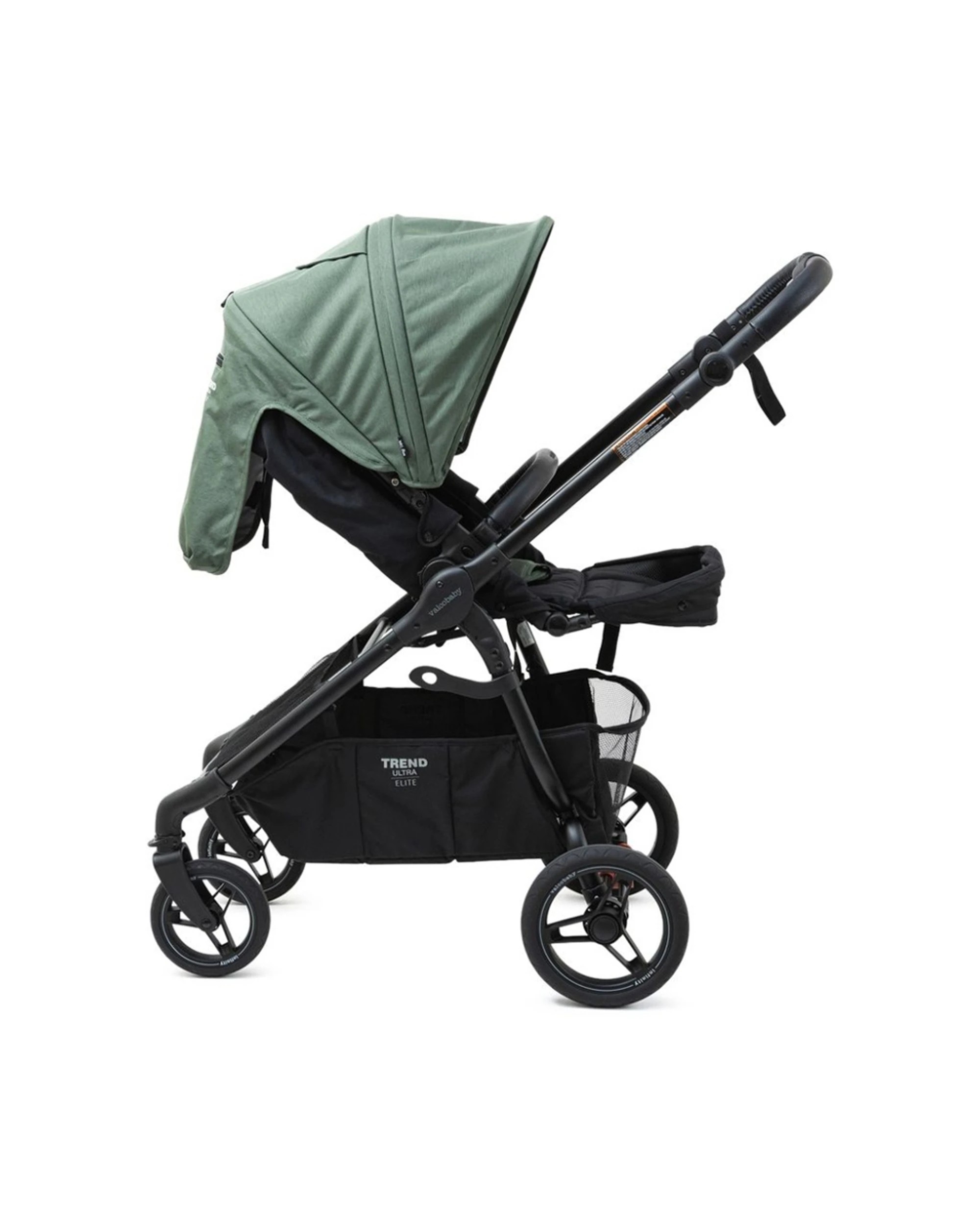 6 Valcobaby Trend Ultra Elite Stroller Pram Reversible One-Hand Fold Infinity - Green, 6 of 9