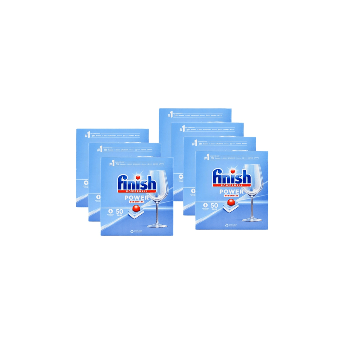 1 Finish Powerball Dishwashing Tablet Power Essential 7 X 50 PK 350pc Lemon, 1 of 3