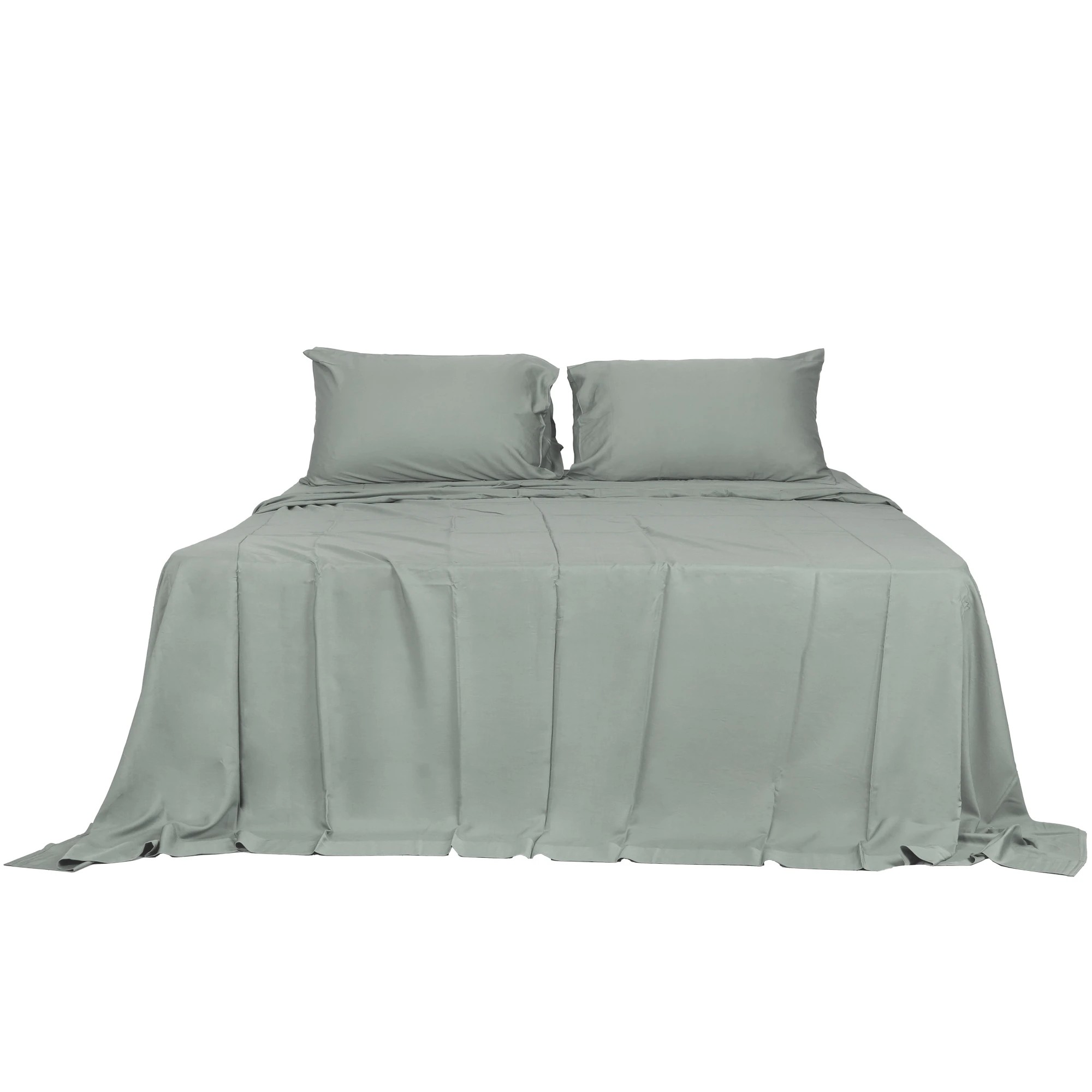 6 Dreamz King Grey Bamboo Bed Sheet Set
 - King Bed, 6 of 6