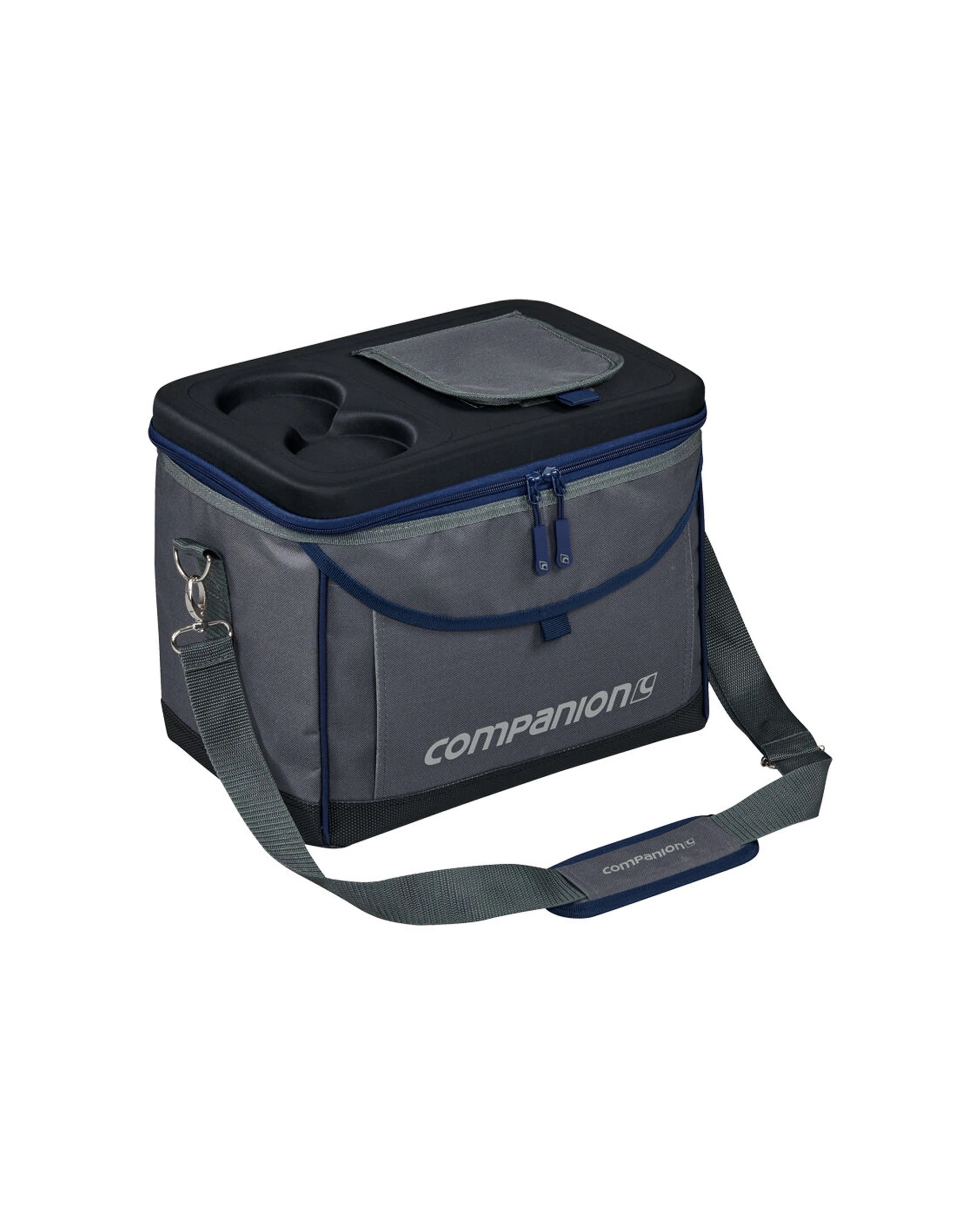 1 Companion 22L Hard Top Polyester Insulated Portable Cooler Bag PE Foam - Grey, 1 of 4