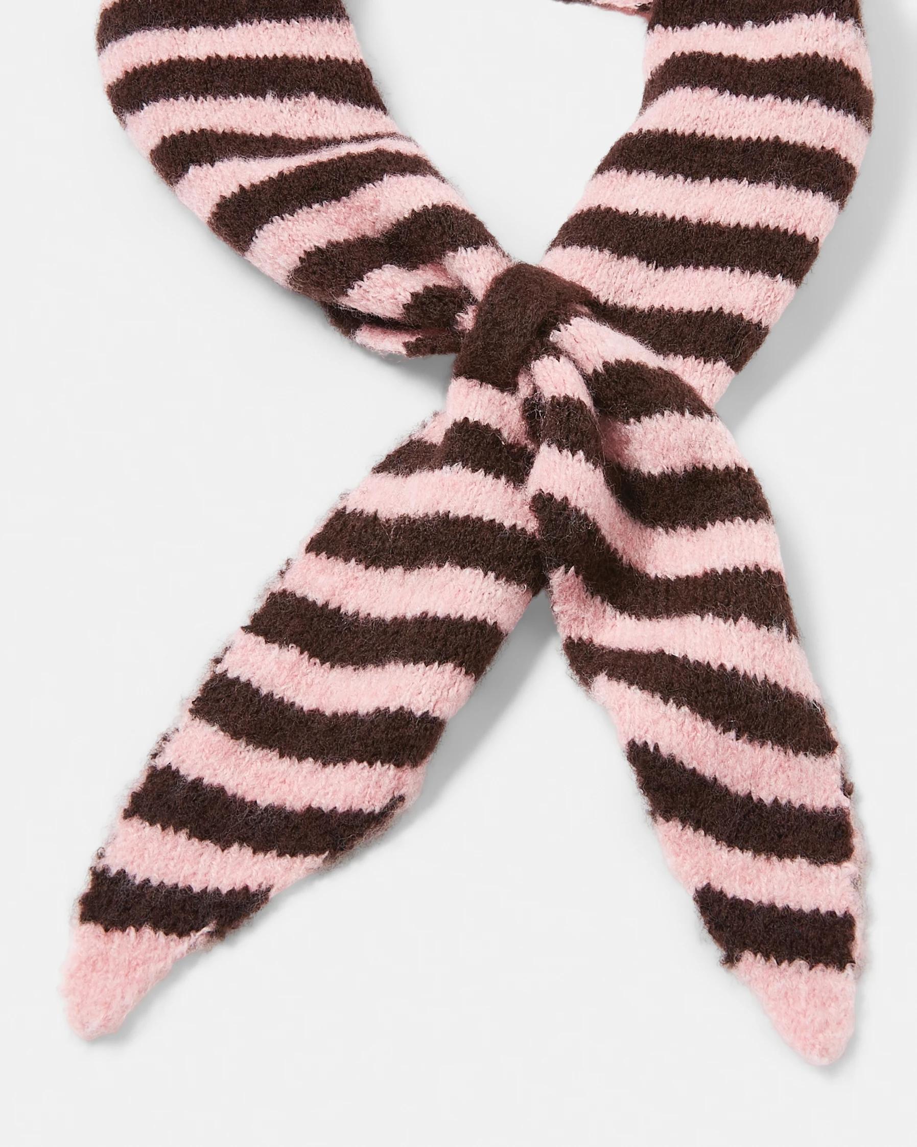 3 Triangle Scarf Pink Strp, 3 of 5